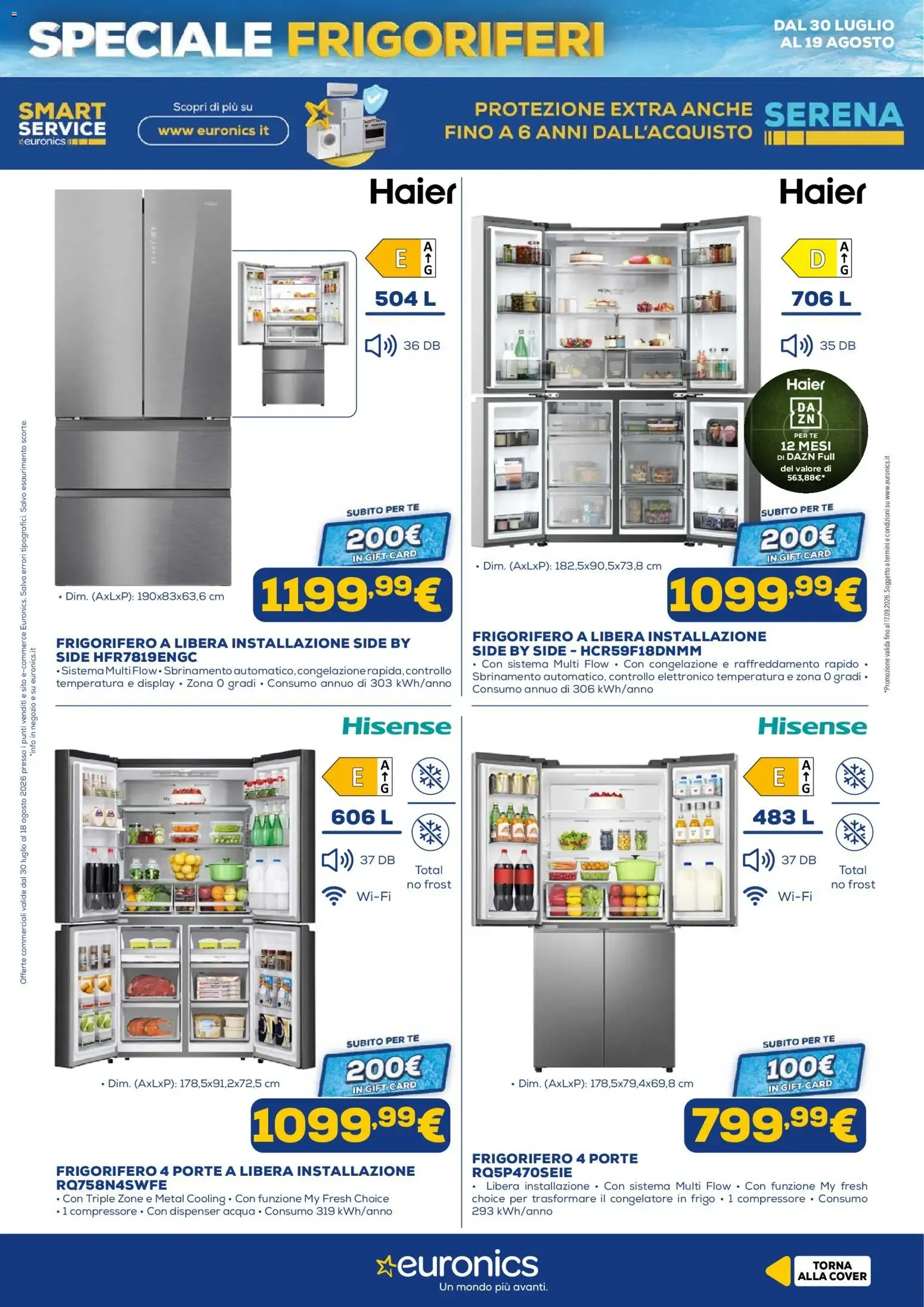 Euronics Speciale Frigoriferi da 30 luglio a 18 agosto di 2026 - Pagina del volantino 13