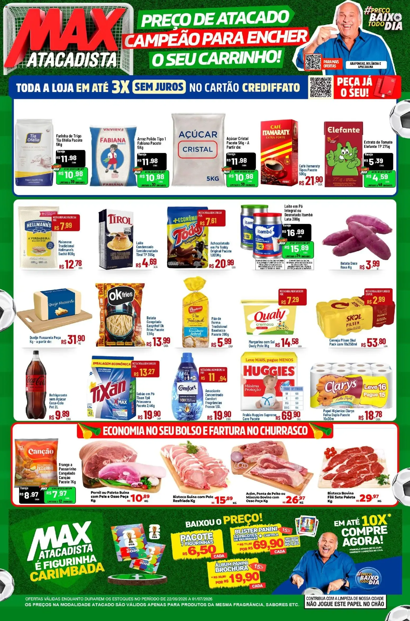 Encarte de Max Atacadista - Ofertas da semana de 22/06/2026 | Promoções Online 22 de junho até 1 de julho 2026 - Pagina 1