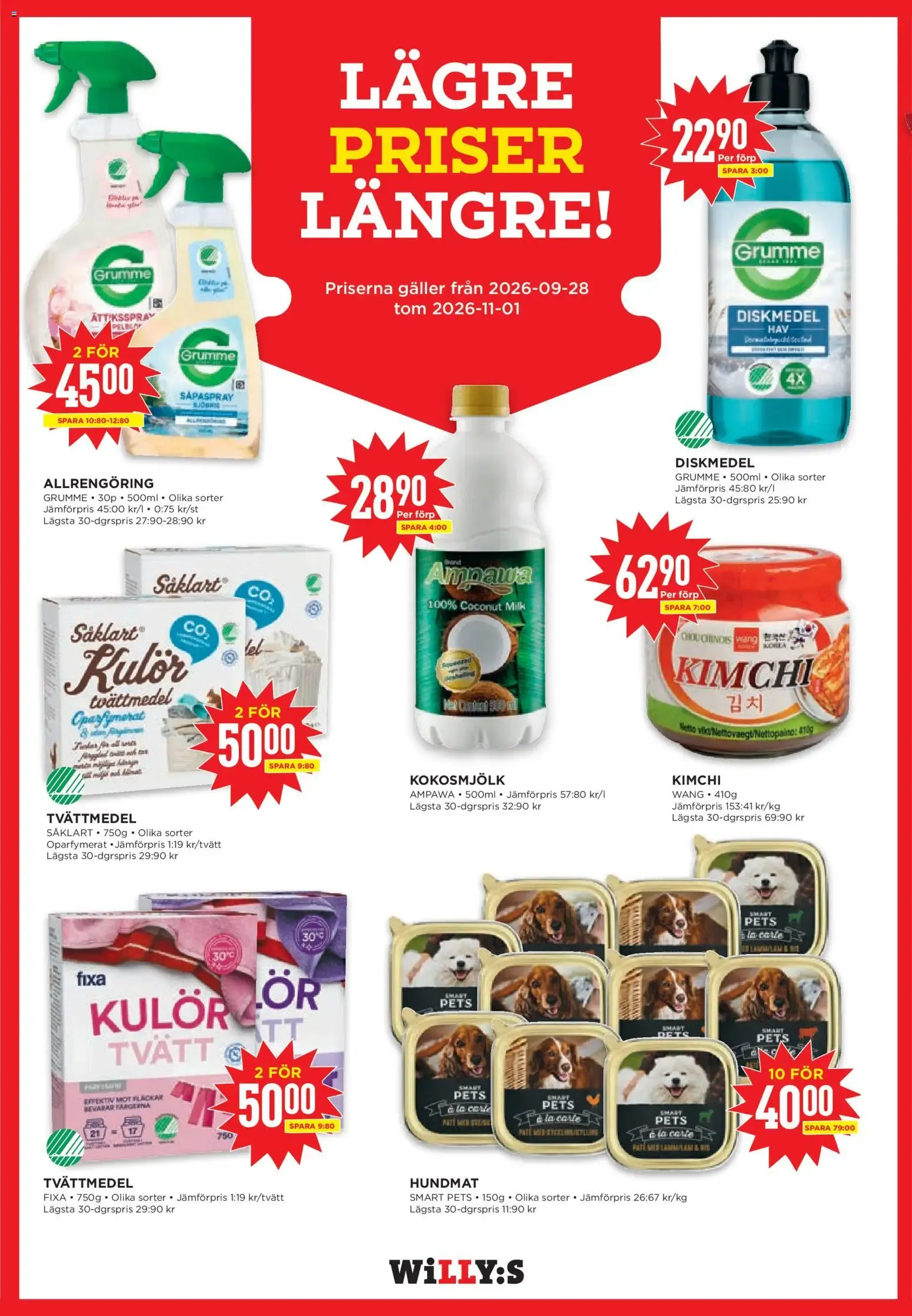Willys erbjudanden från 26/10/2026 - 01/11/2026 > Reklamblad nuvarande rabatter från 26 oktober till 1 november 2026 - Reklamblad sidor 11