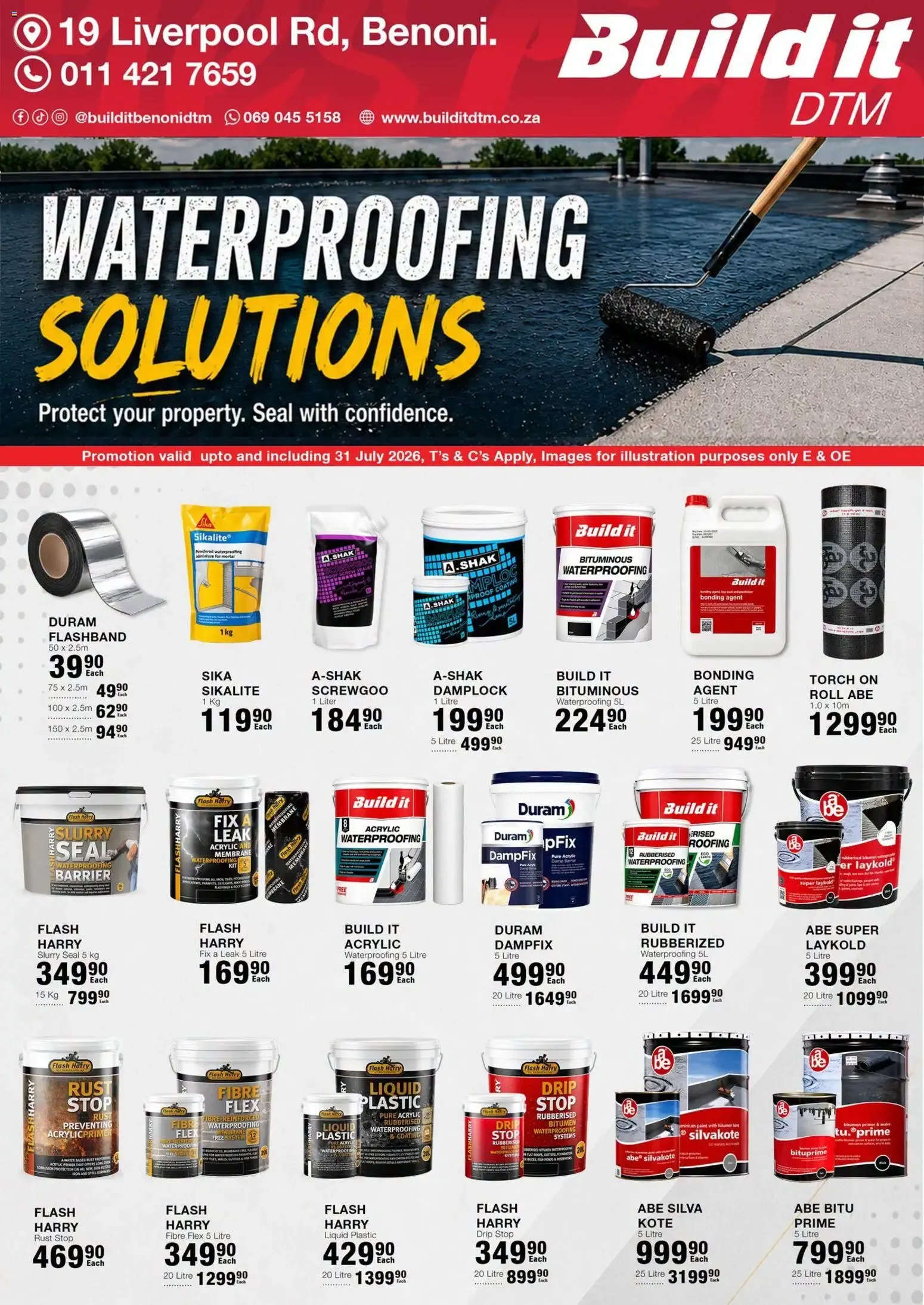 Build It Gauteng - Waterproofing Solutions (02/07/2026 - 31/07/2026) Online from 2 July to 31 July 2026 - Catalogue Page 1