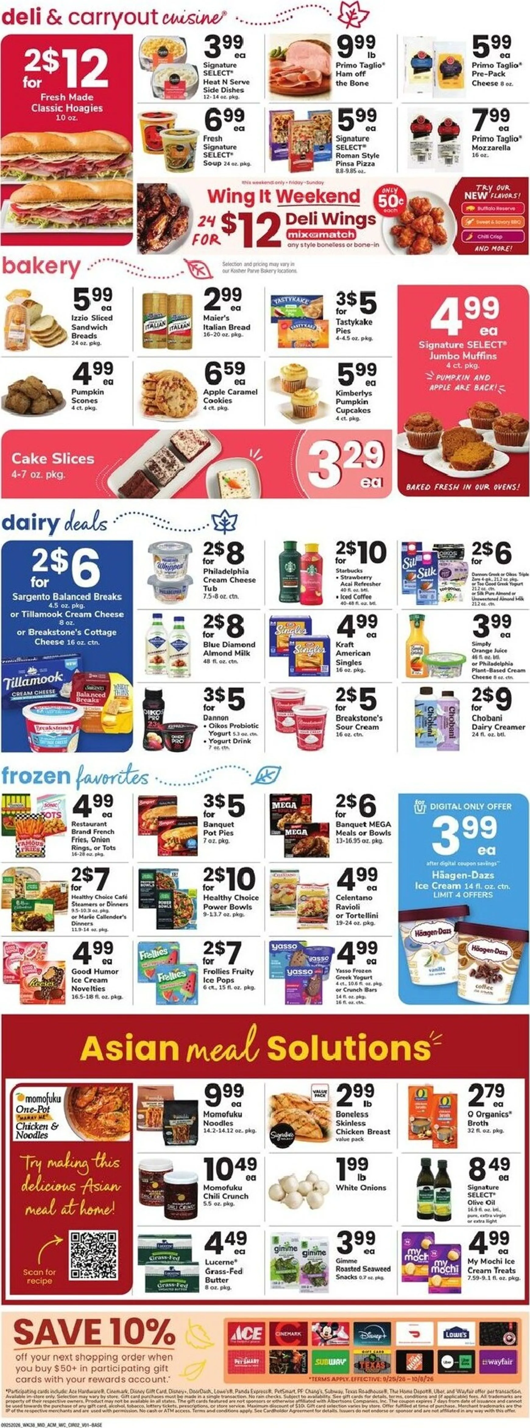 Weekly ad ACME Sale Prices Effective from September 25 to October 1 2026 - Page 2