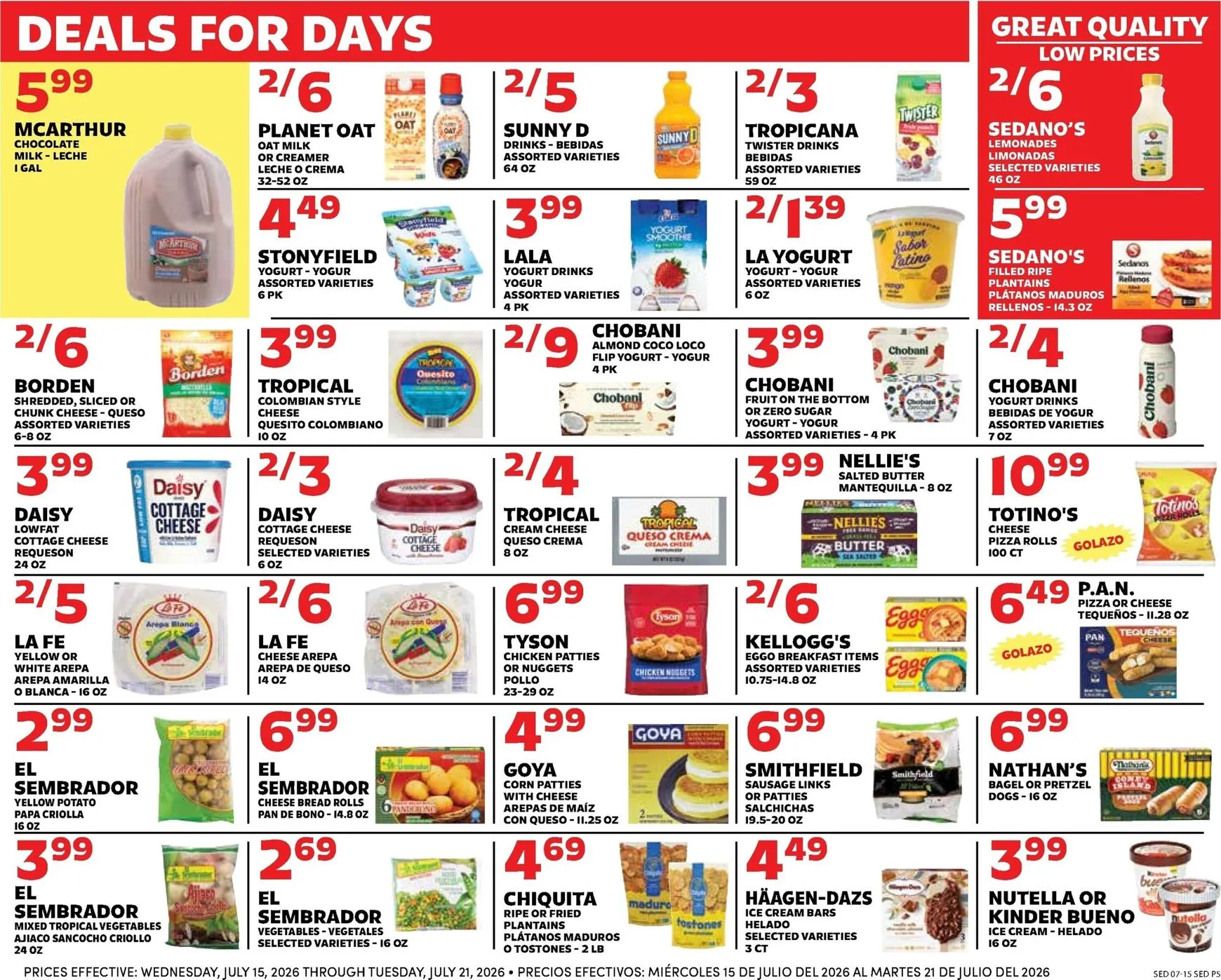 Weekly ad Current Sedano's leaflet valid from Wednesday 07/15/2026 to Tuesday 07/21/2026 from July 15 to July 21 2026 - Page 5