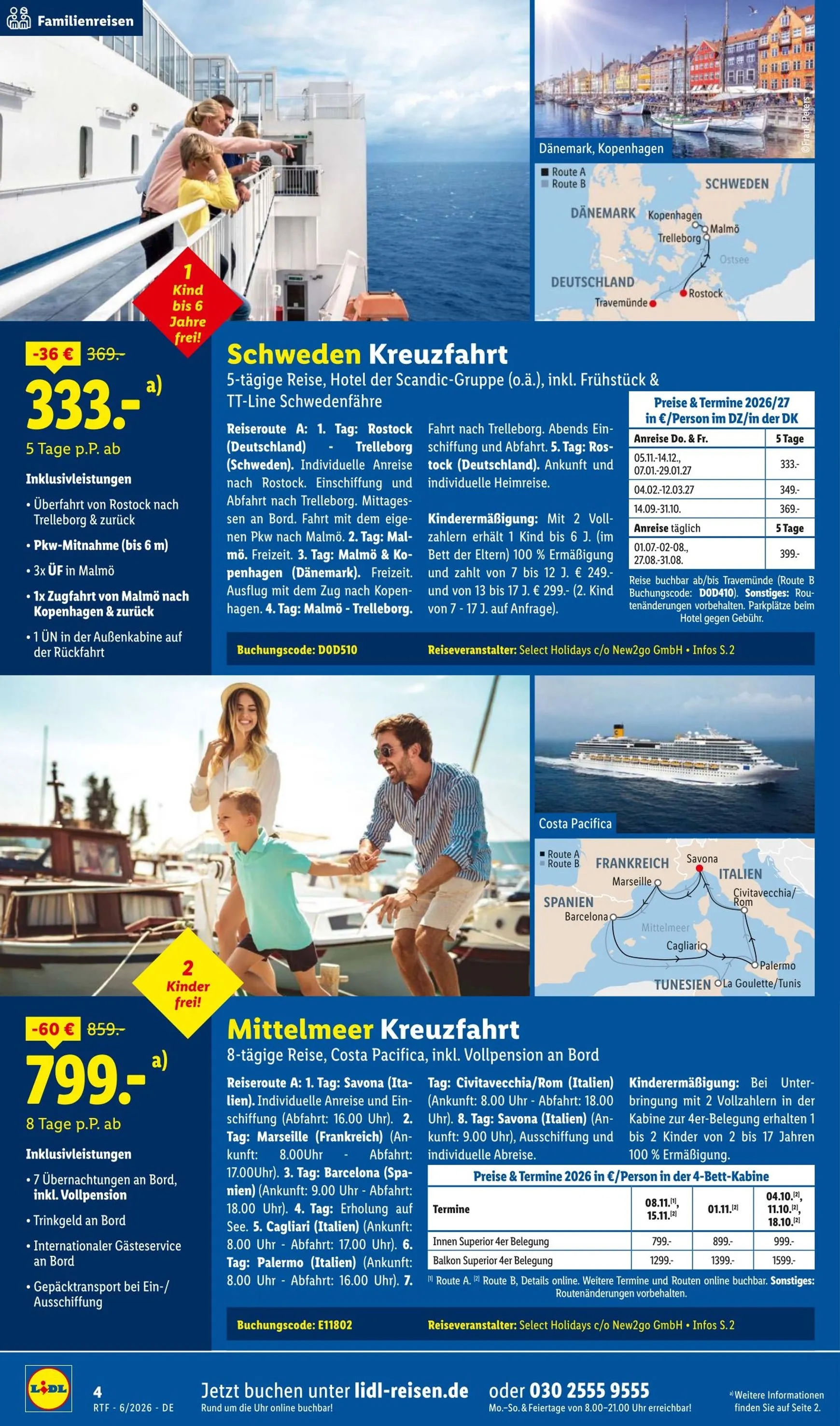 Lidl - Reise Highlights Prospekt – von Donnerstag 11.06.2026 bis Mittwoch 15.07.2026 von 13. Juni bis 15. Juli 2026 - Prospekt seite 4
