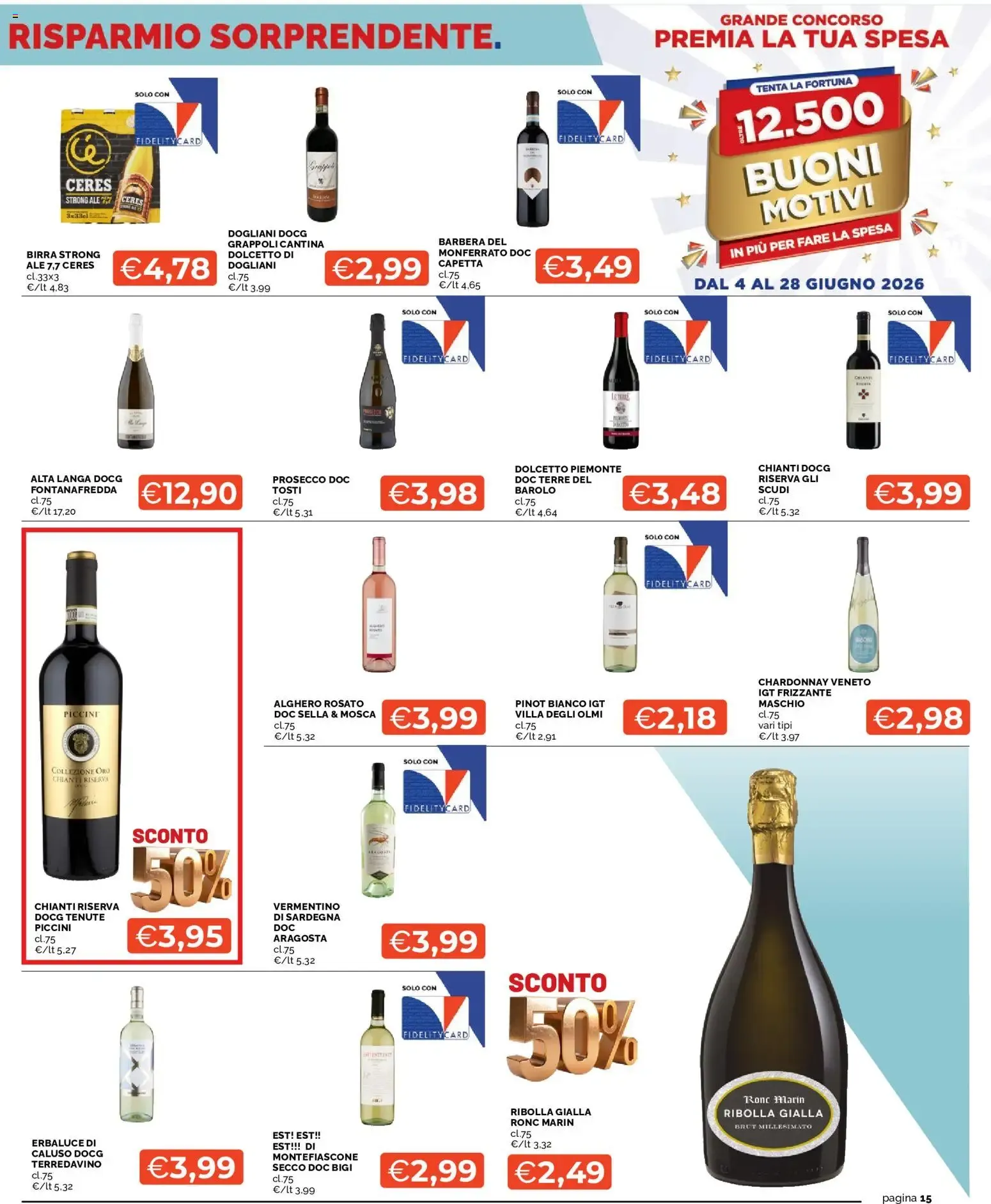 Mercatò: Grande Concorso Premia la Tua Spesa y Sconto 50% da 4 giugno a 17 giugno di 2026 - Pagina del volantino 15