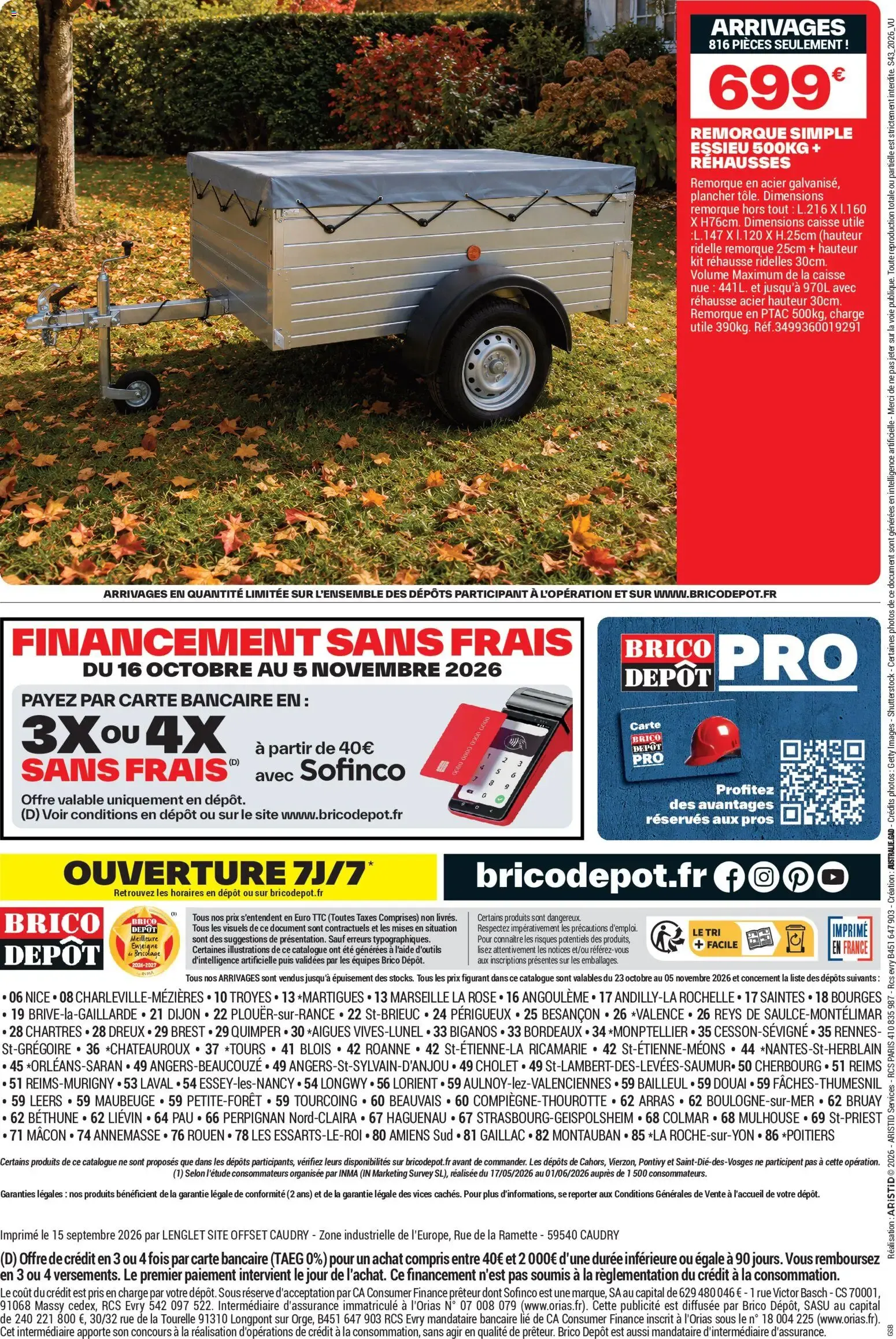Brico Dépôt - L'ANNIV À PRIX DÉPÔT du 23 octobre au 5 novembre 2026 - Catalogue page 12