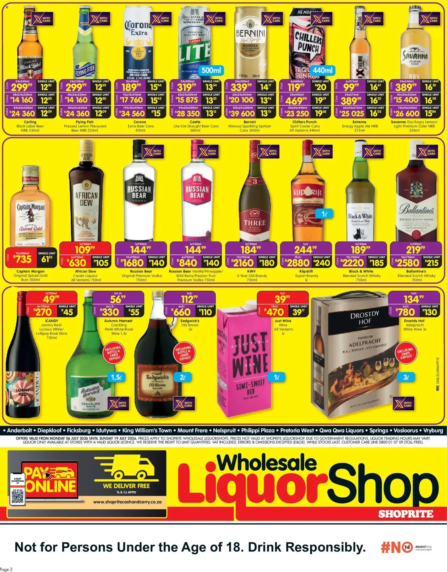 Shoprite LiquorShop Specials (06/07/2026 - 19/07/2026) → Online Catalogue from 6 July to 19 July 2026 - Catalogue Page 2