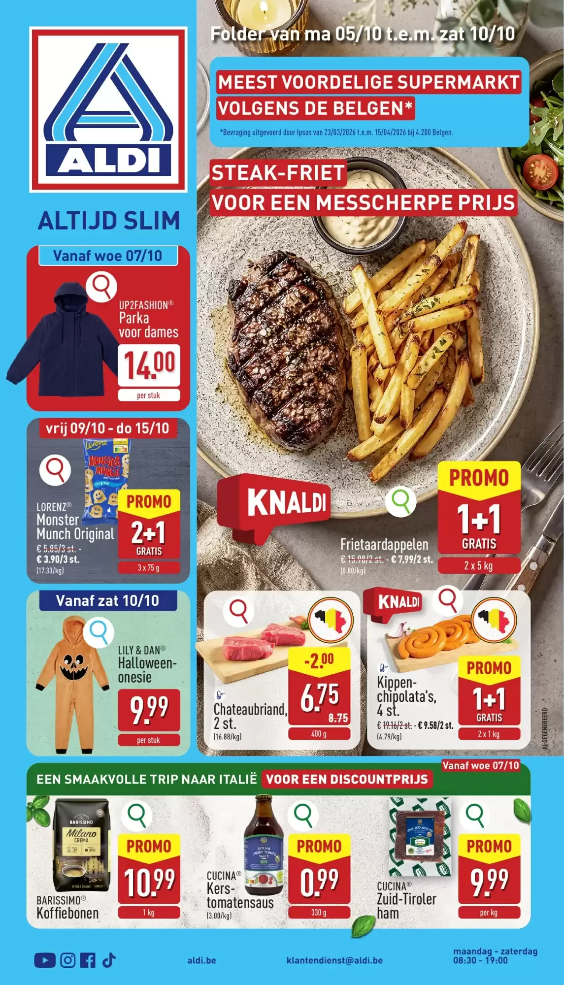 ALDI Folder: aanbiedingen van 05/10 t.e.m. 10/10 van 5 oktober tot 10 oktober 2026 - folder pagina 1