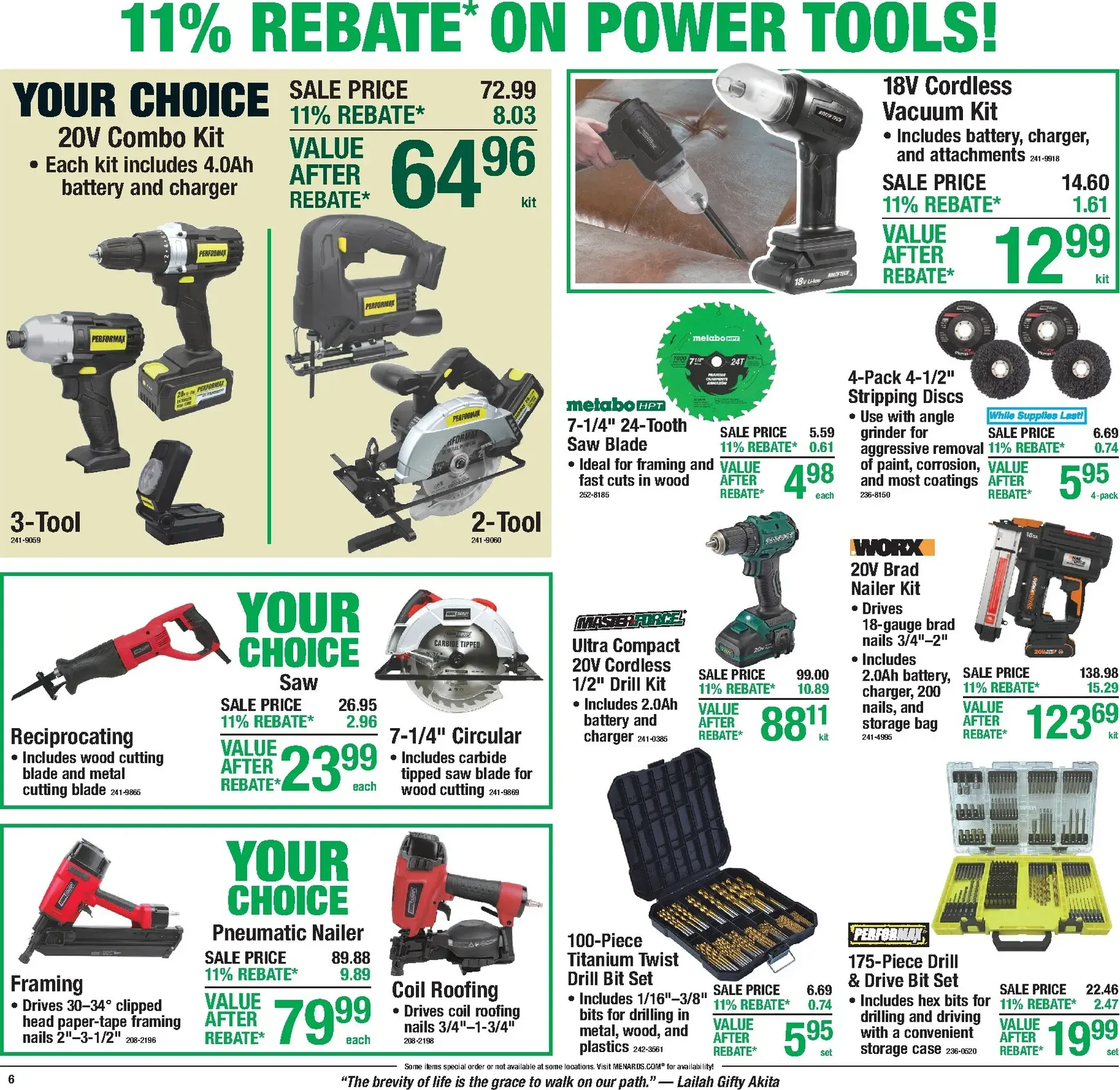 Weekly ad Menards - 11% Rebate on Everything! from August 6 to August 16 2026 - Page 12