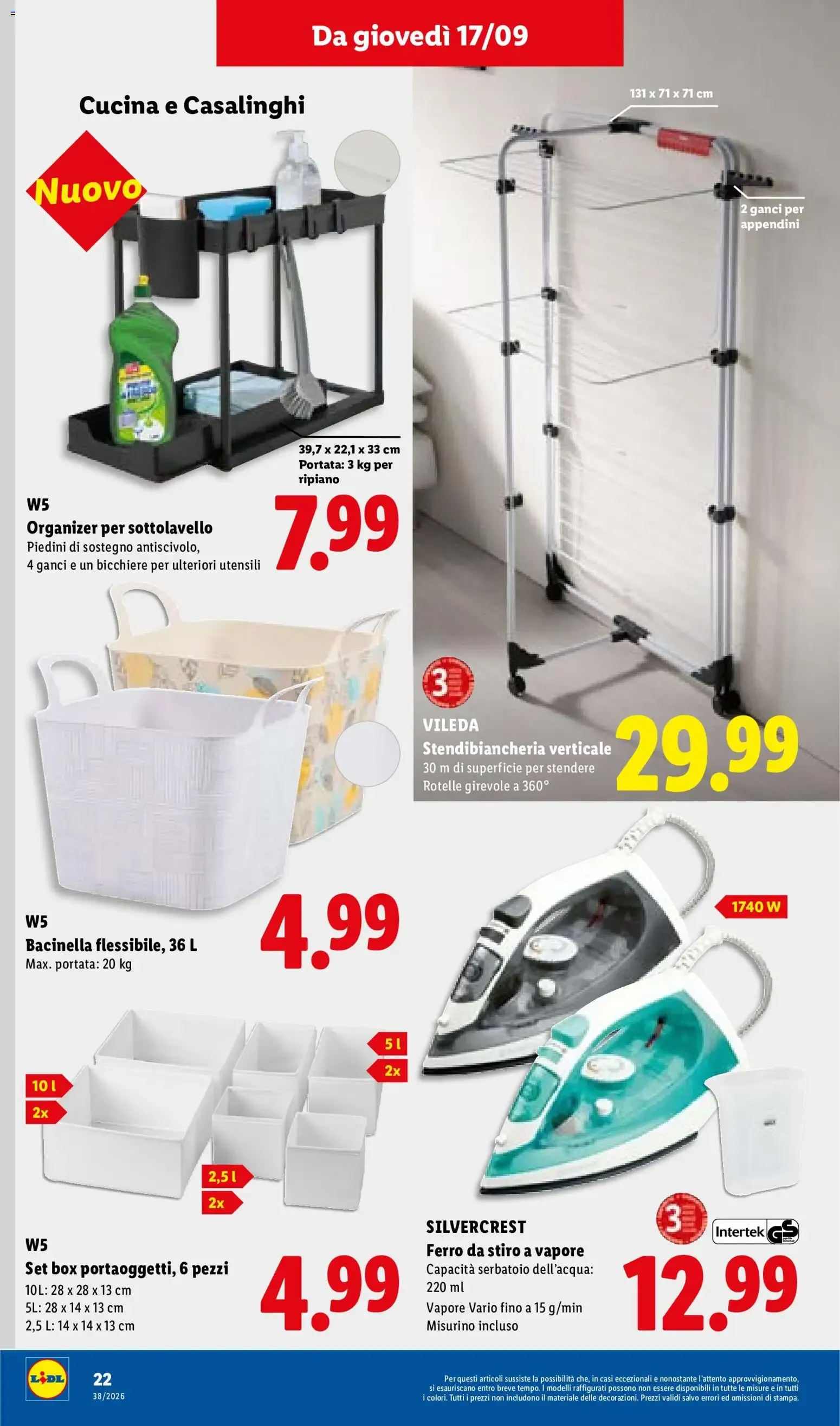 Lidl XXL Grande formato, grande convenienza y Mega Offerte da 17 settembre a 23 settembre di 2026 - Pagina del volantino 28