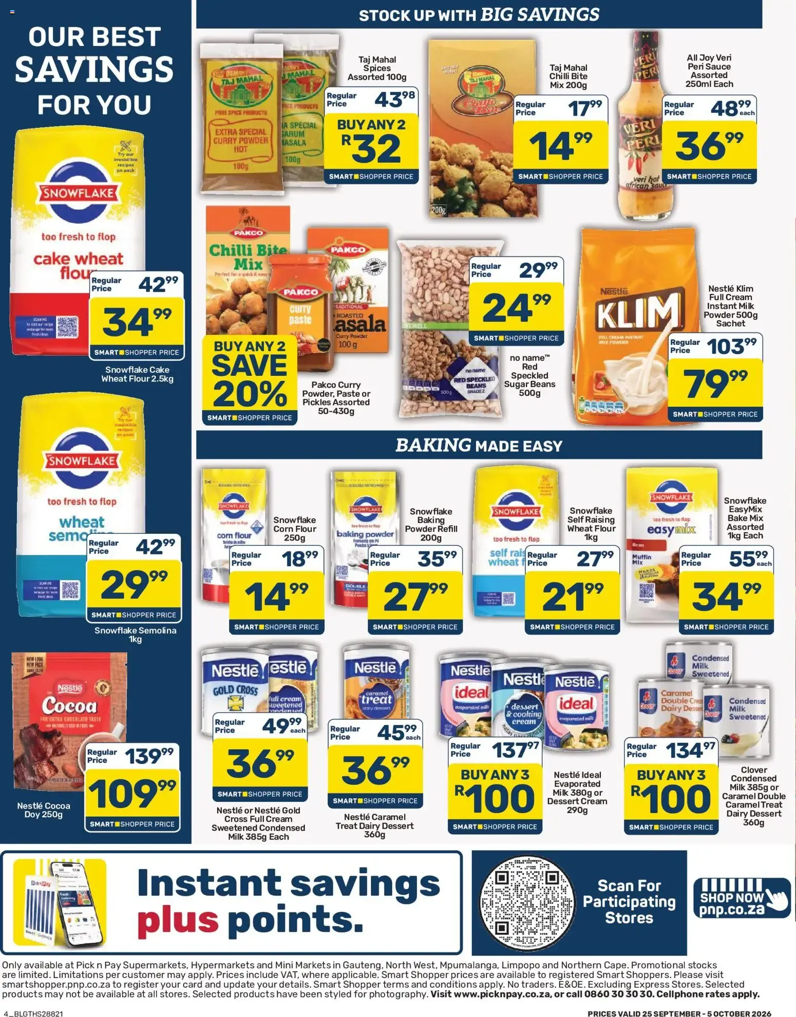 Pick n Pay Inland Provinces - Purtassi Specials (25/09/2026 - 05/10/2026) Online from 25 September to 5 October 2026 - Catalogue Page 4