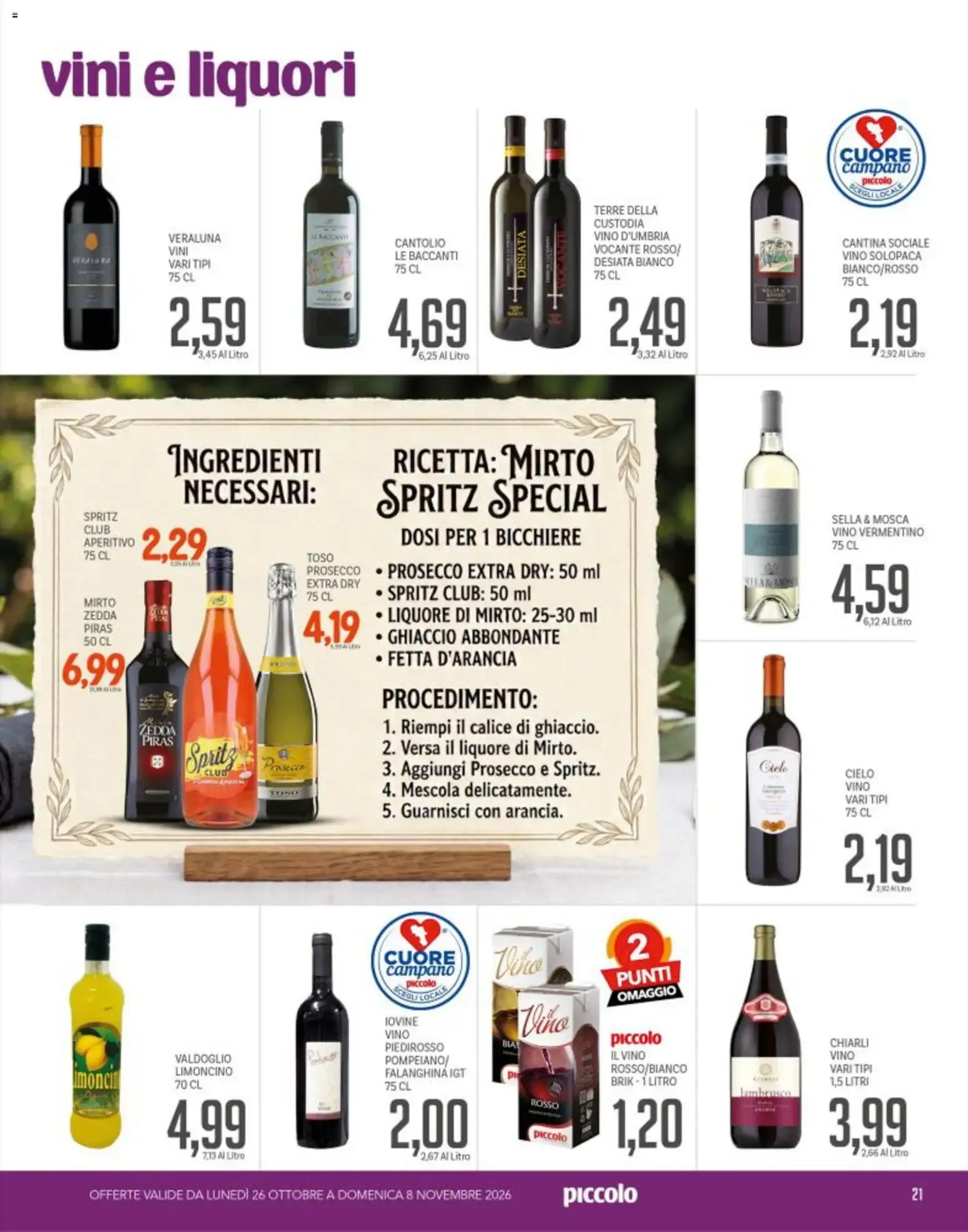 Piccolo volantino dal 26/10/2026 - online Offerte da 26 ottobre a 8 novembre di 2026 - Pagina del volantino 20