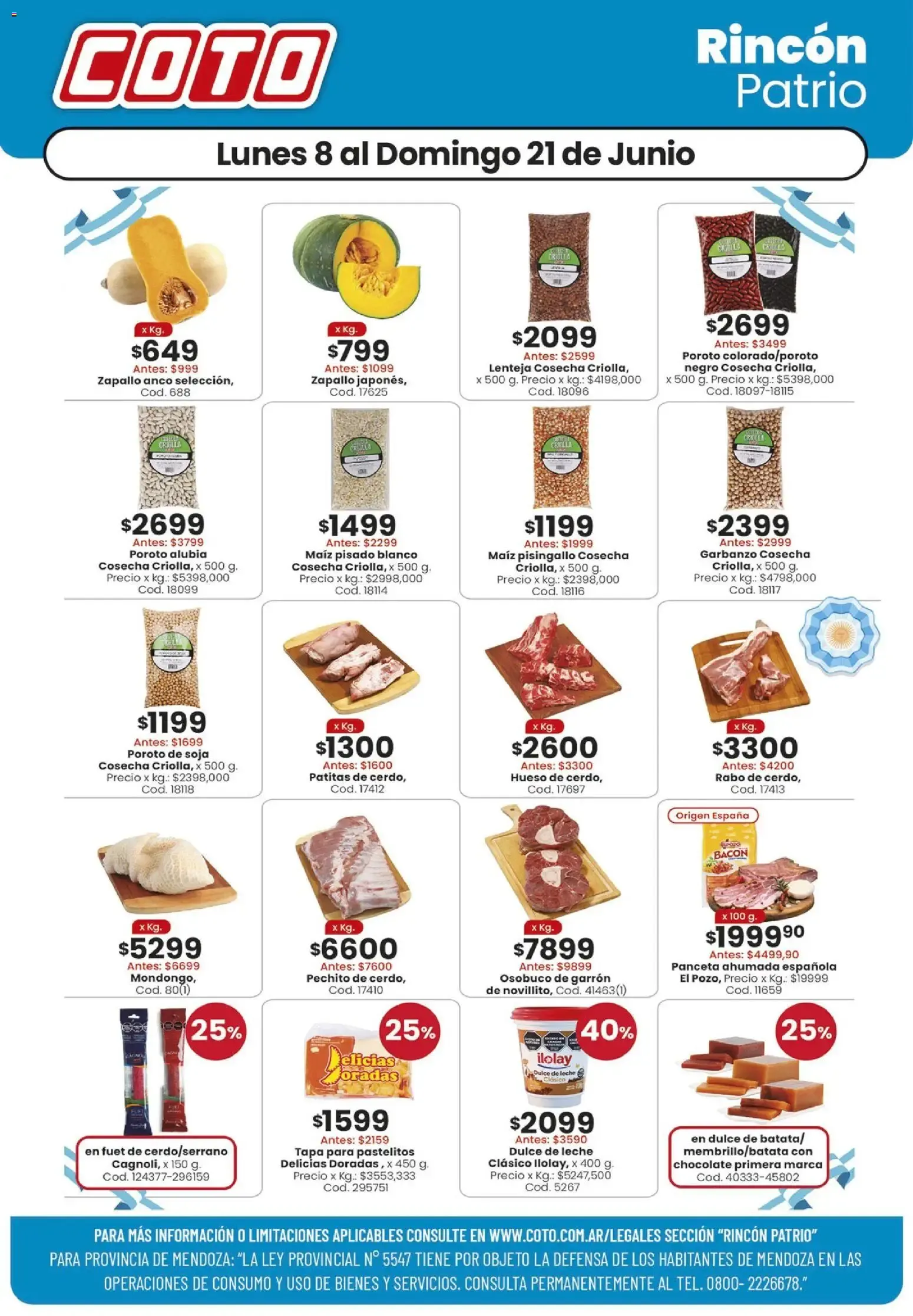 Ofertas de Coto - Rincón Patrio 8 de junio al 21 de junio 2026 - Página 1 del catálogo