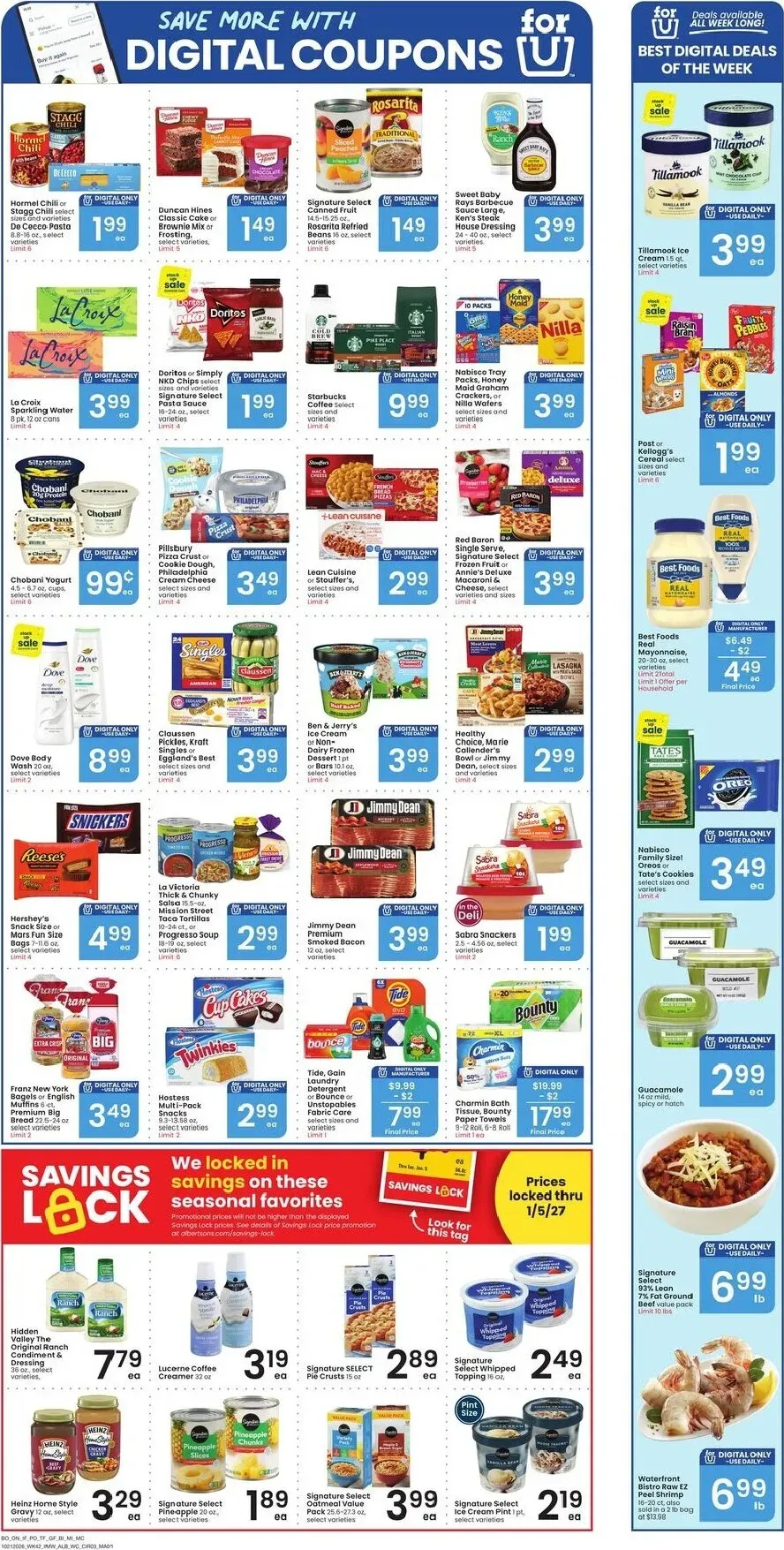 Weekly promotion Current Albertsons leaflet valid from Wednesday 10/21/2026 to Tuesday 10/27/2026 spanning from October 21 to October 27 2026 - Page 4 for Catalogue 365