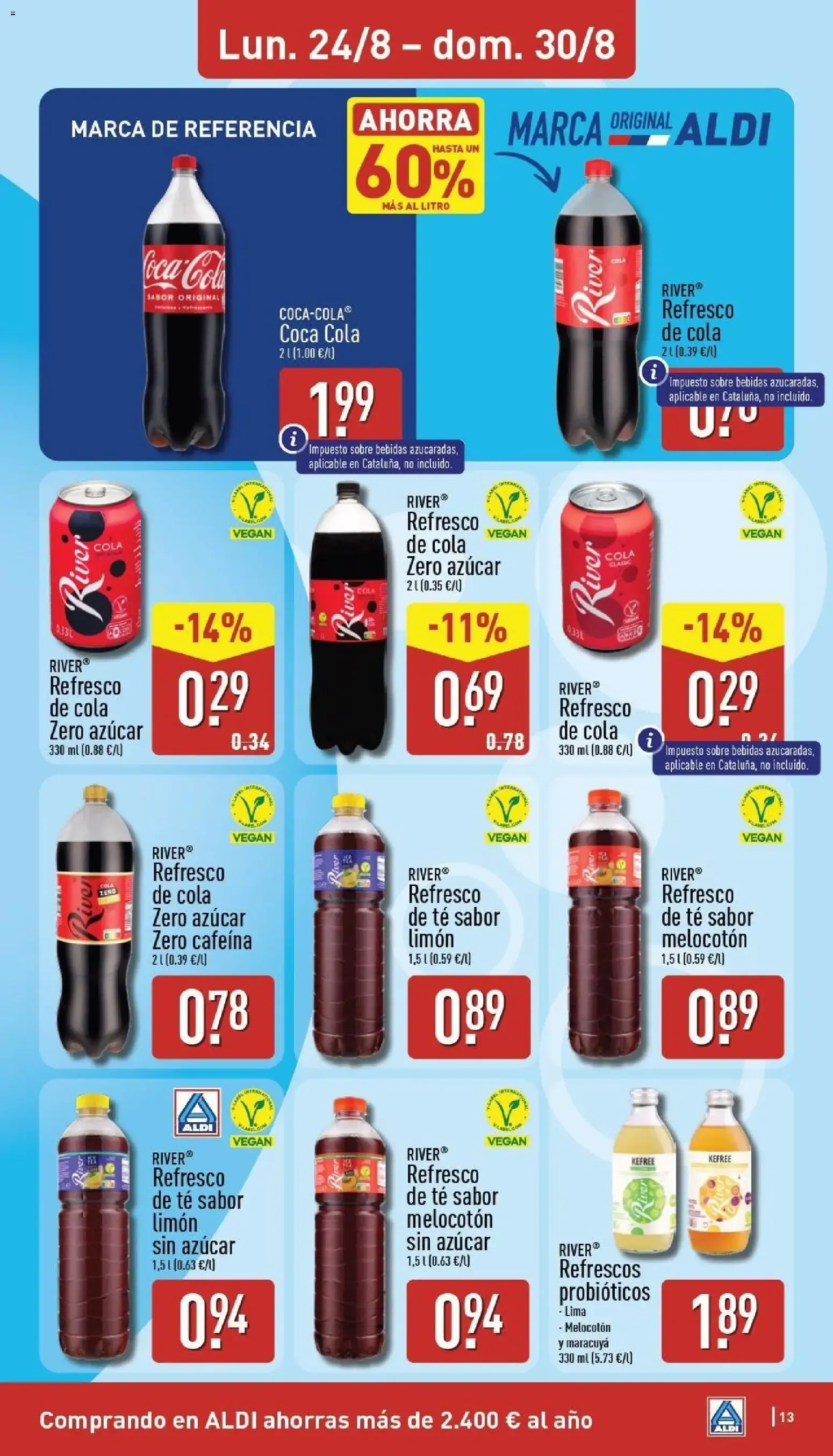 Catálogo de Aldi folleto Baleares del 24/08/2026 | Catálogo 24 de agosto al 30 de agosto 2026 - Página 13