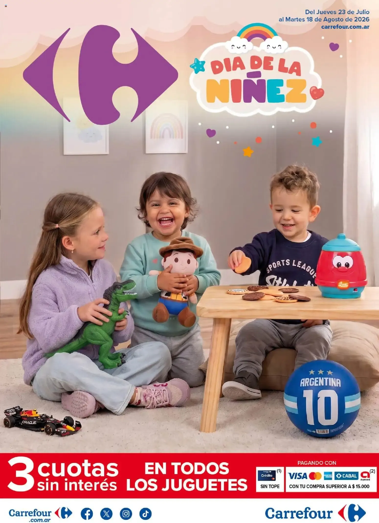 Ofertas de Carrefour - Dia de la Niñez || del 23/07/2026 - 19/08/2026 || Promociones 23 de julio al 18 de agosto 2026 - Página 1 del catálogo