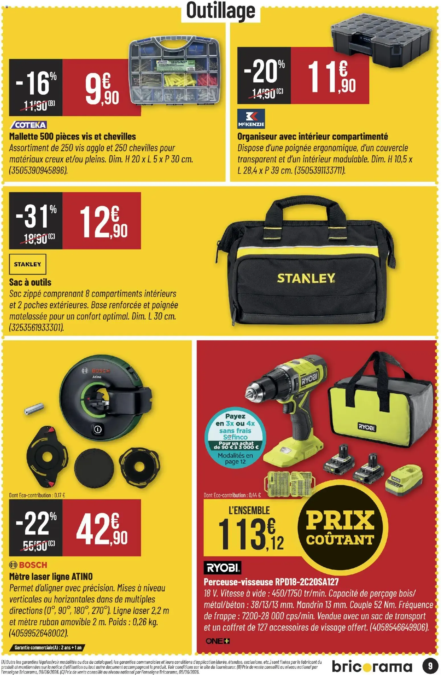 Bricorama catalogue à partir du 26/08/2026 - promo en ligne du 26 août au 6 septembre 2026 - Catalogue page 9