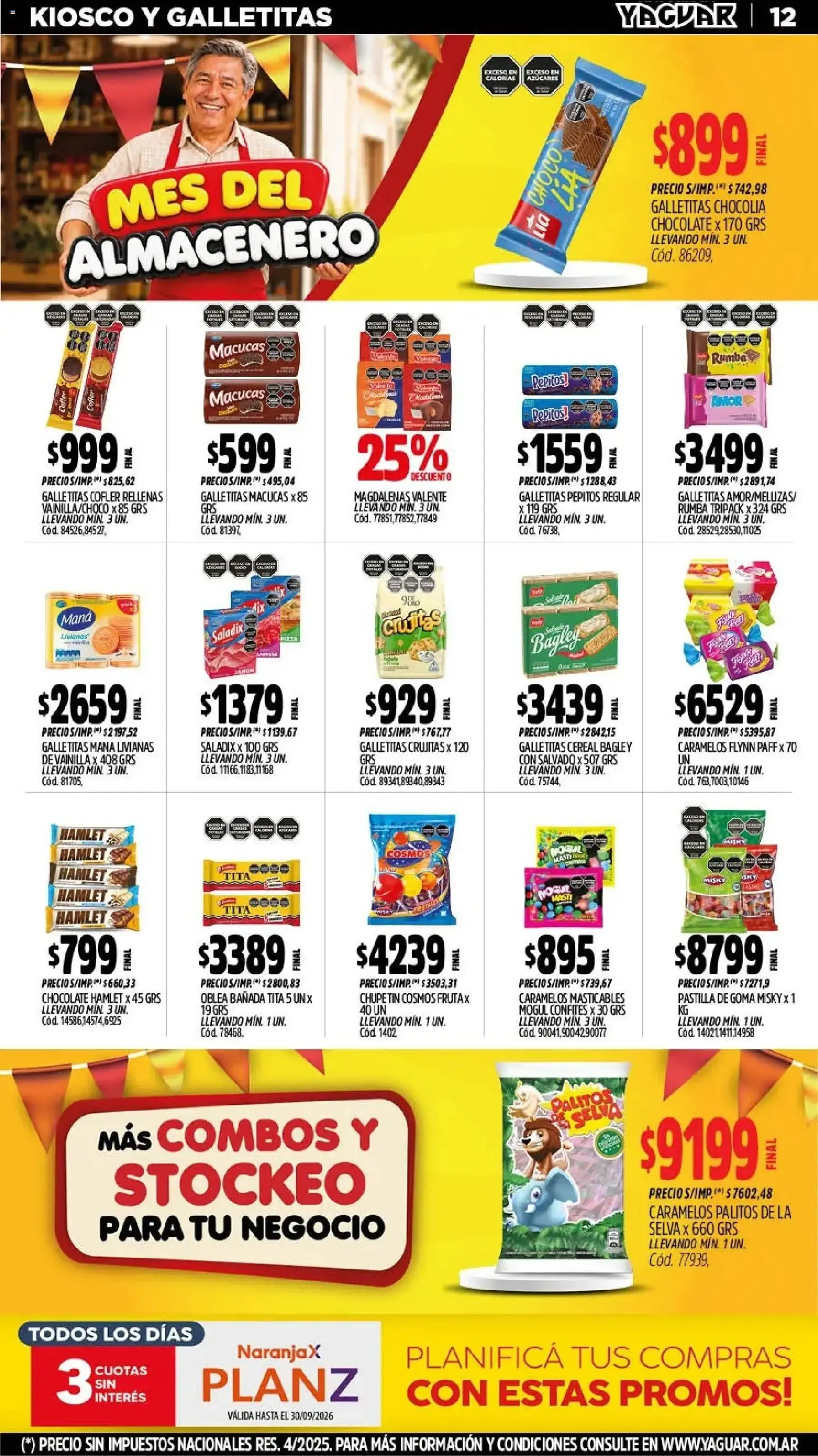 Ofertas de Yaguar - Oferta Semanal Mar del Plata del 21/09/2026 - 26/09/2026 21 de septiembre al 26 de septiembre 2026 - Página 12 del catálogo