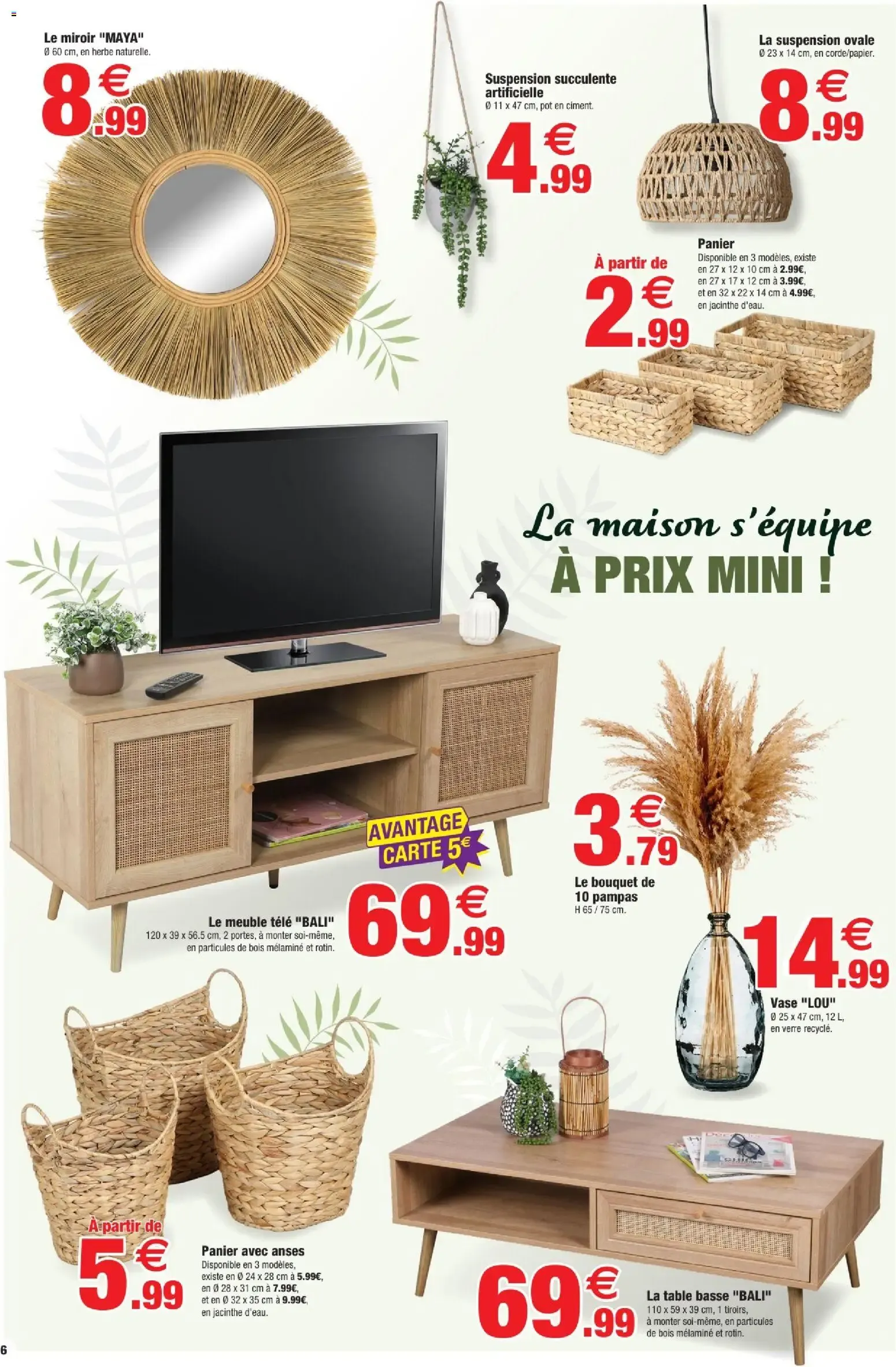 Tout pour aménager à petits prix! - Bazarland du 22 juillet au 9 août 2026 - Catalogue page 6