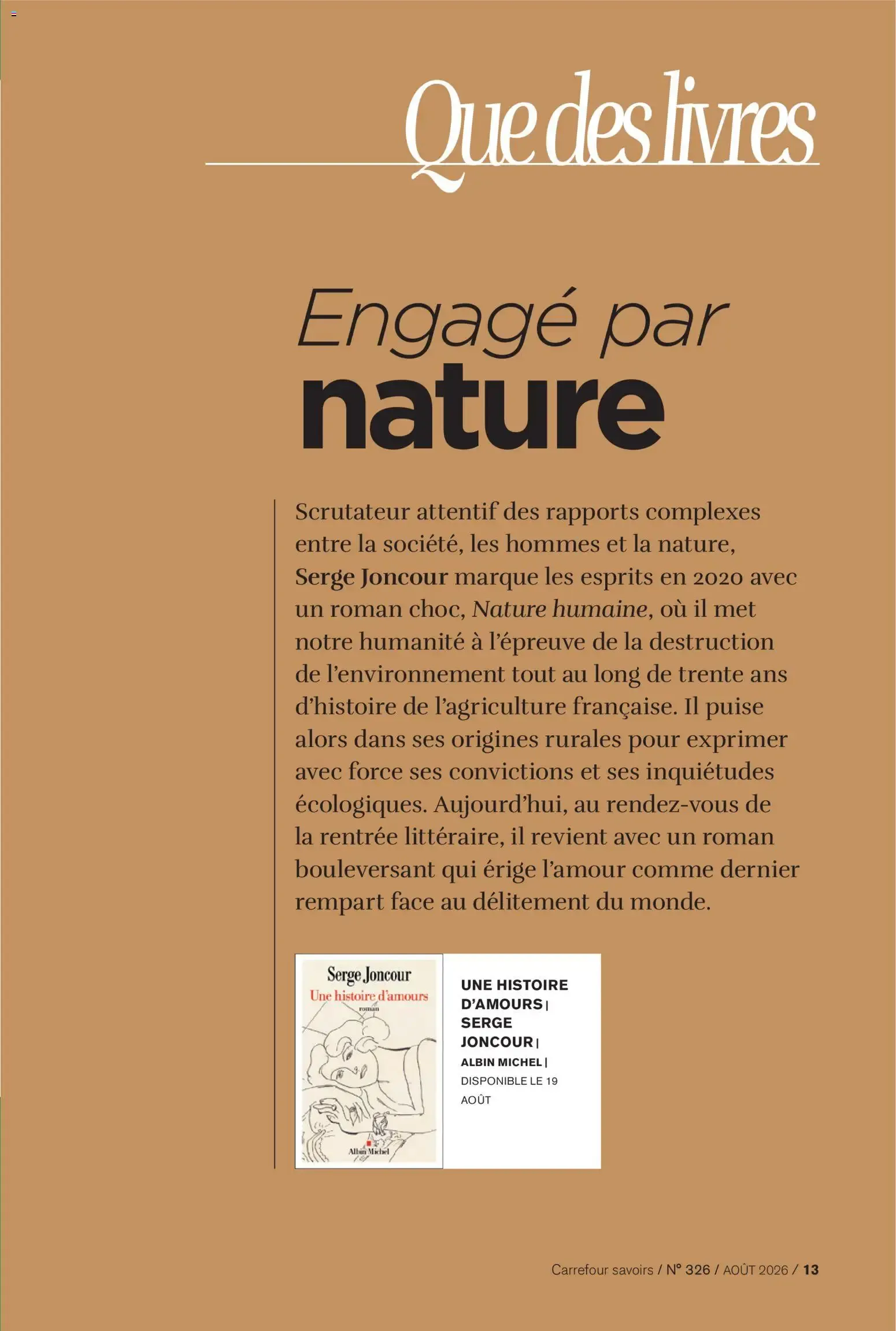 Carrefour SAVOIRS du 1 août au 31 août 2026 - Catalogue page 13