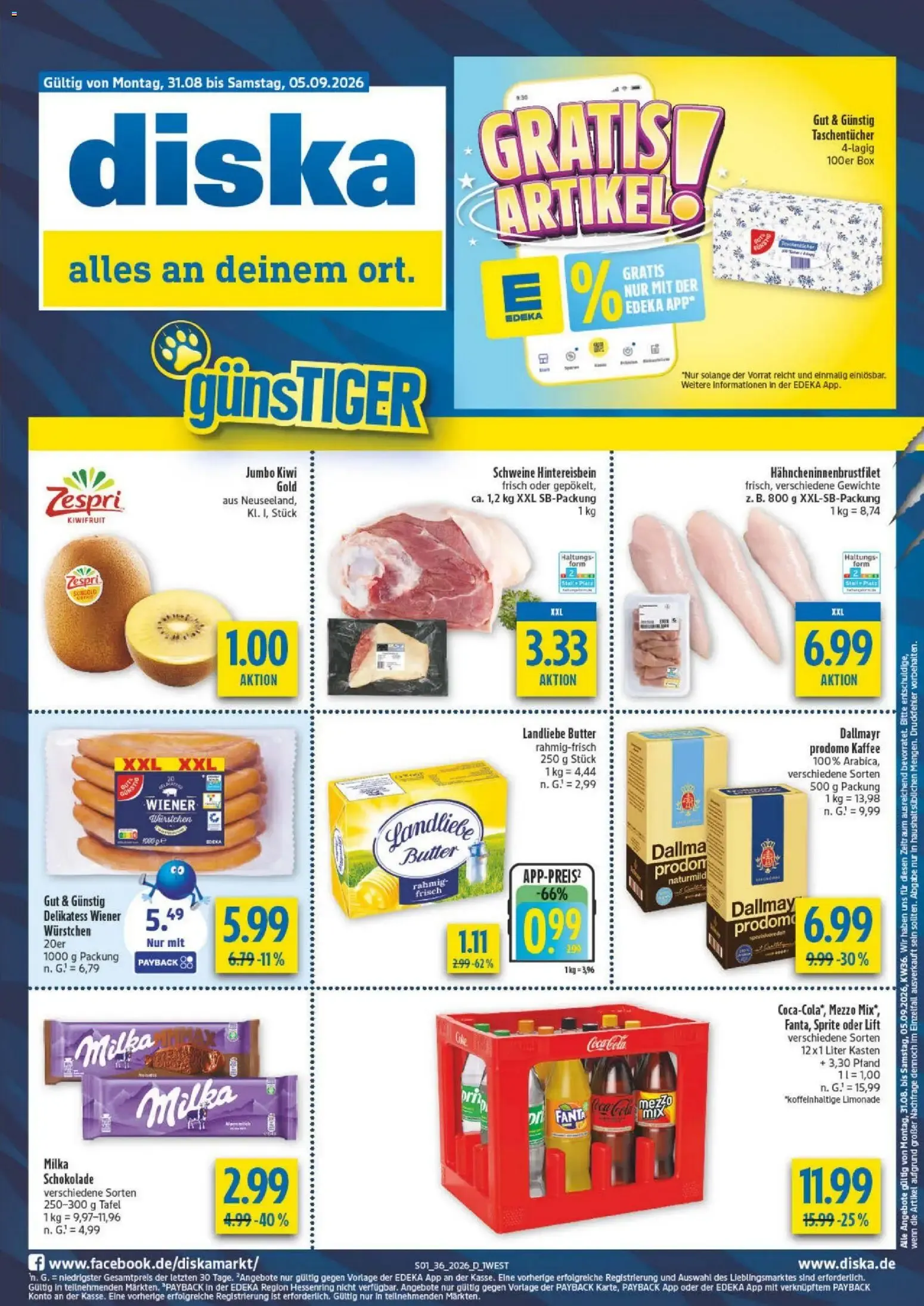 Diska - Alles an deinem Ort von 31. August bis 5. September 2026 - Prospekt seite 1