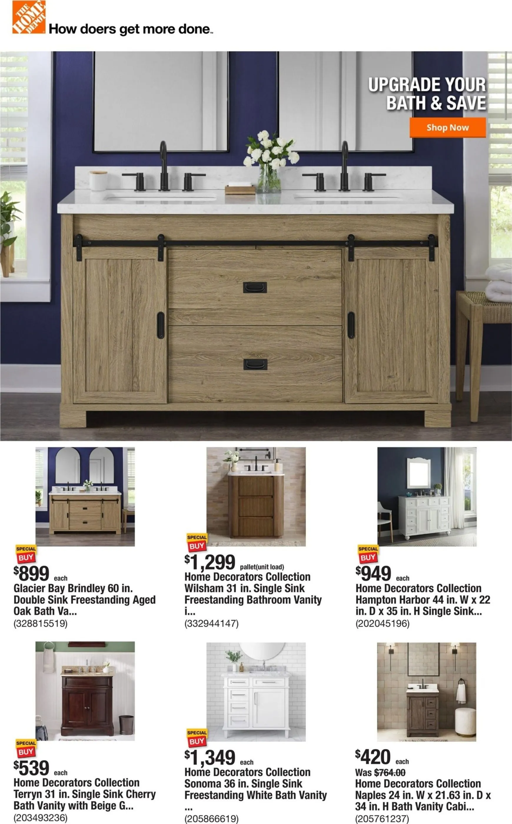The Home Depot - Upgrade Your Bath & Save