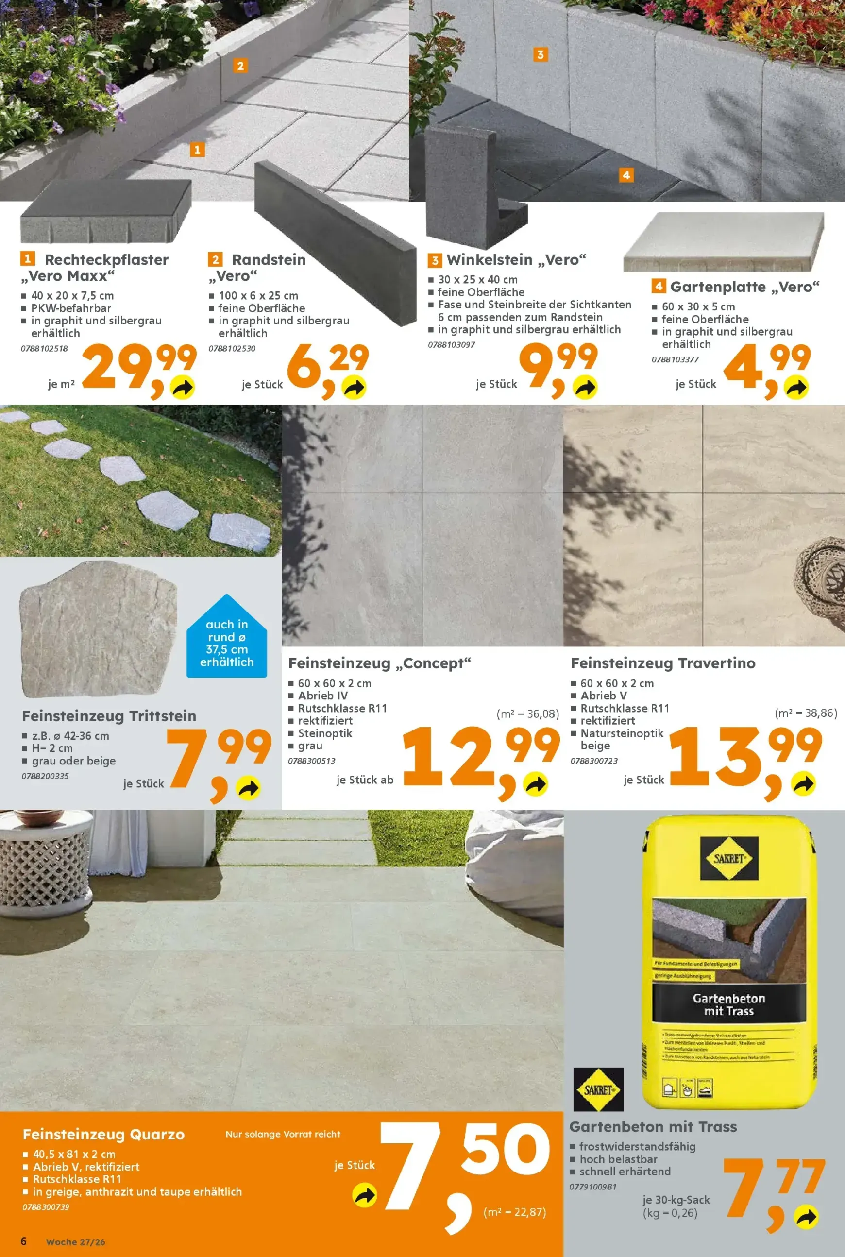 Globus Baumarkt Prospekt – von Montag 29.06.2026 bis Samstag 04.07.2026 von 29. Juni bis 4. Juli 2026 - Prospekt seite 6