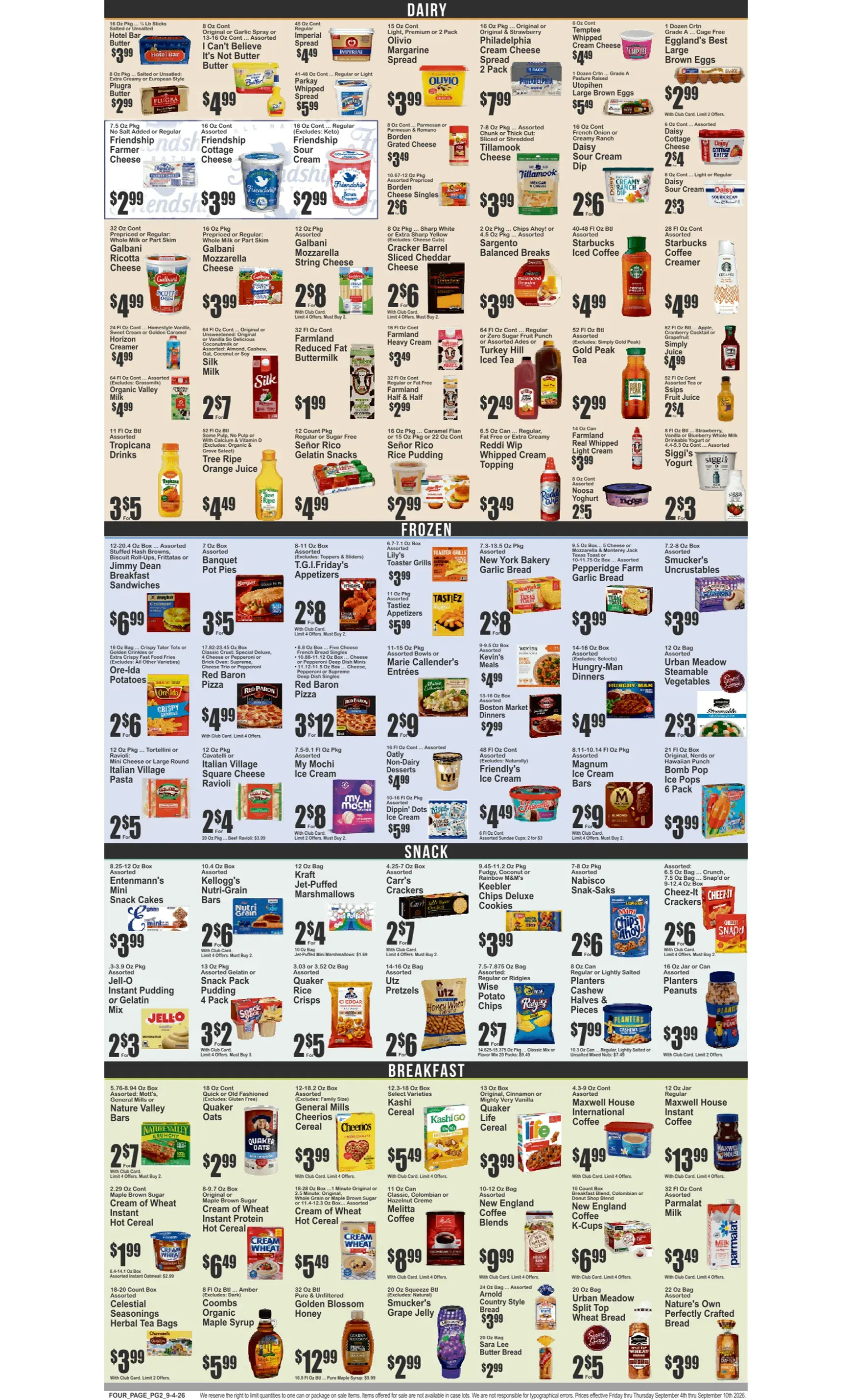 Weekly promotion Current Key Food leaflet valid from Friday 09/04/2026 to Thursday 09/10/2026 spanning from September 4 to September 10 2026 - Page 3 for Catalogue 365