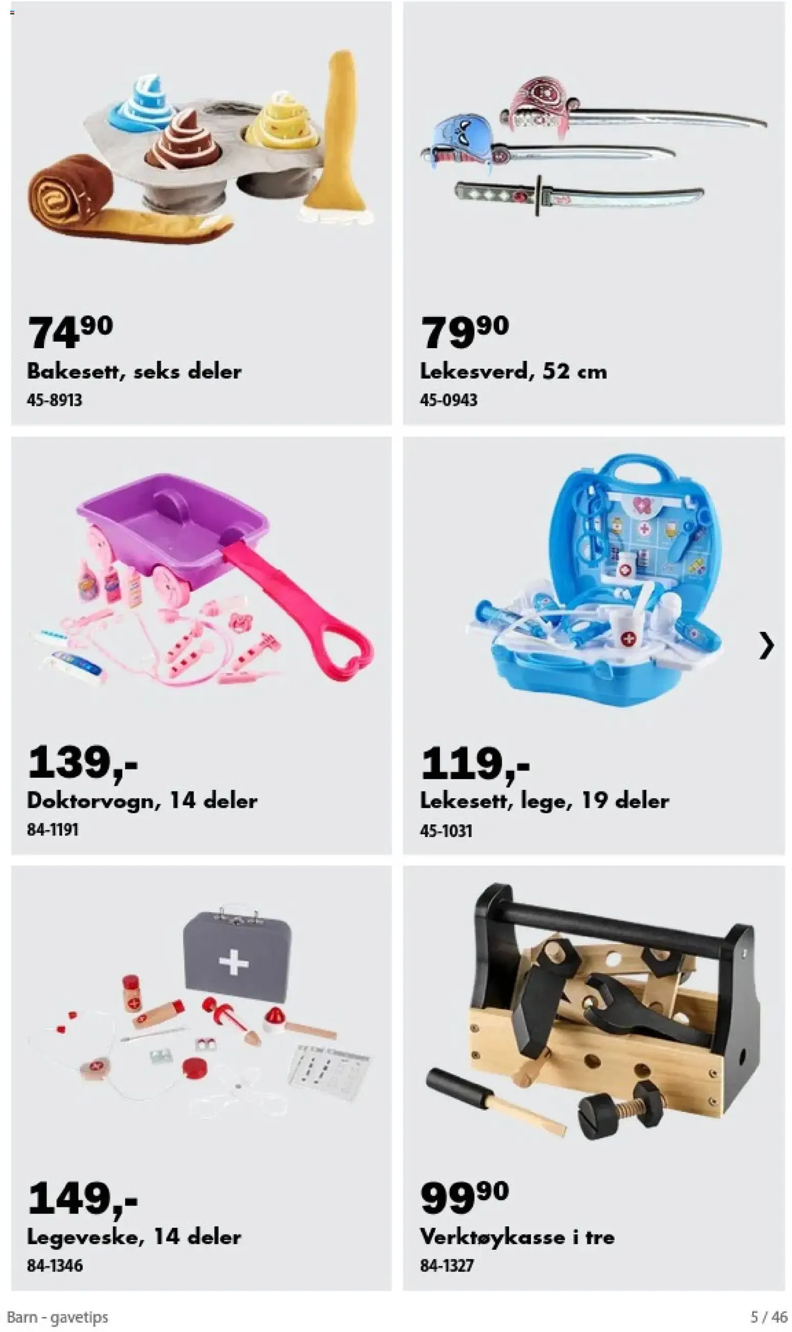 Biltema kundeavis barn gavetips (25/10/2026 - 24/12/2026) - Kundeavis og tilbud fra 25. oktober til 24. desember 2026 - kundeavisside 5