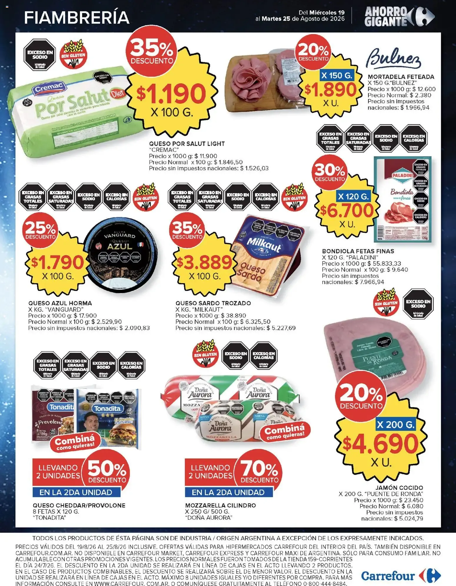 Ofertas de Carrefour Ahorro Gigante: Ofertas Hiper y Market 19 de agosto al 25 de agosto 2026 - Página 10 del catálogo