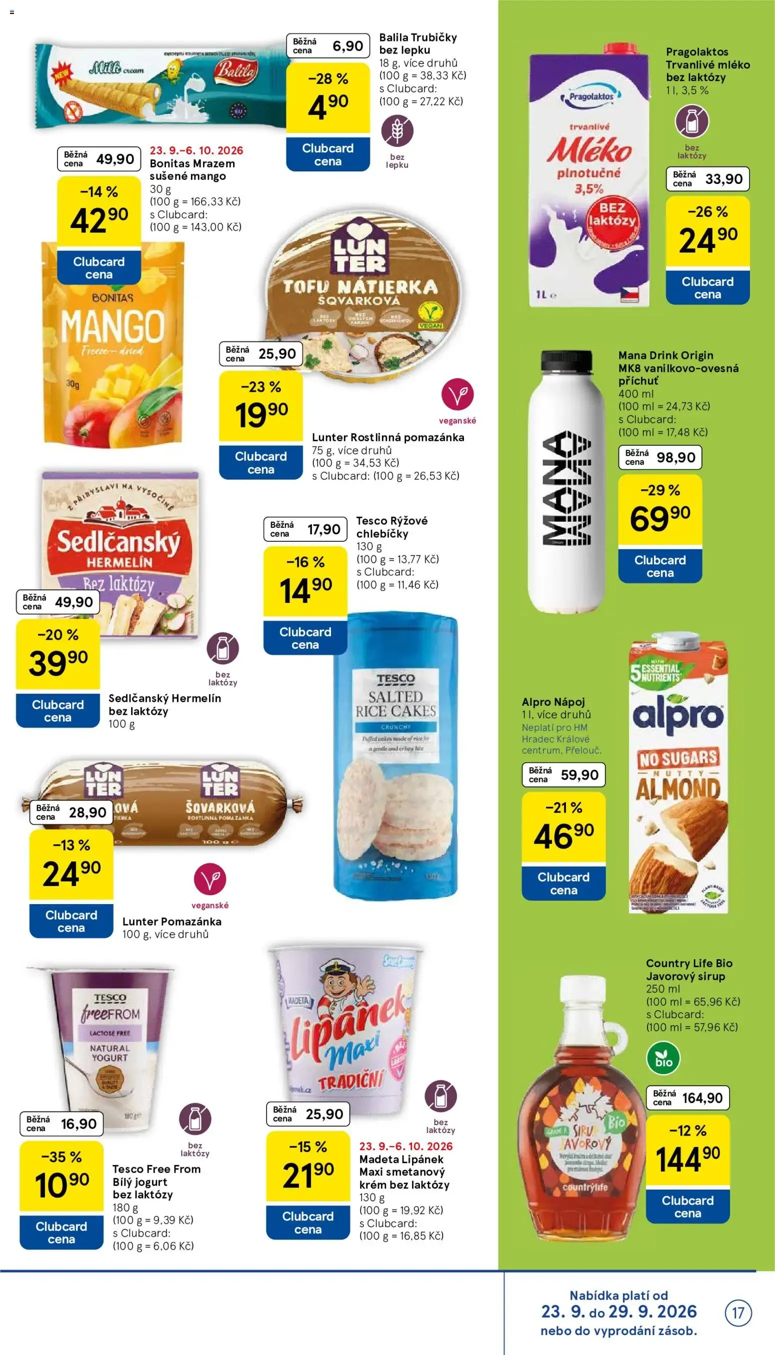 Tesco: Naše nejlepší nabídky týdne - 23. září 29. září 2026 - Page 17