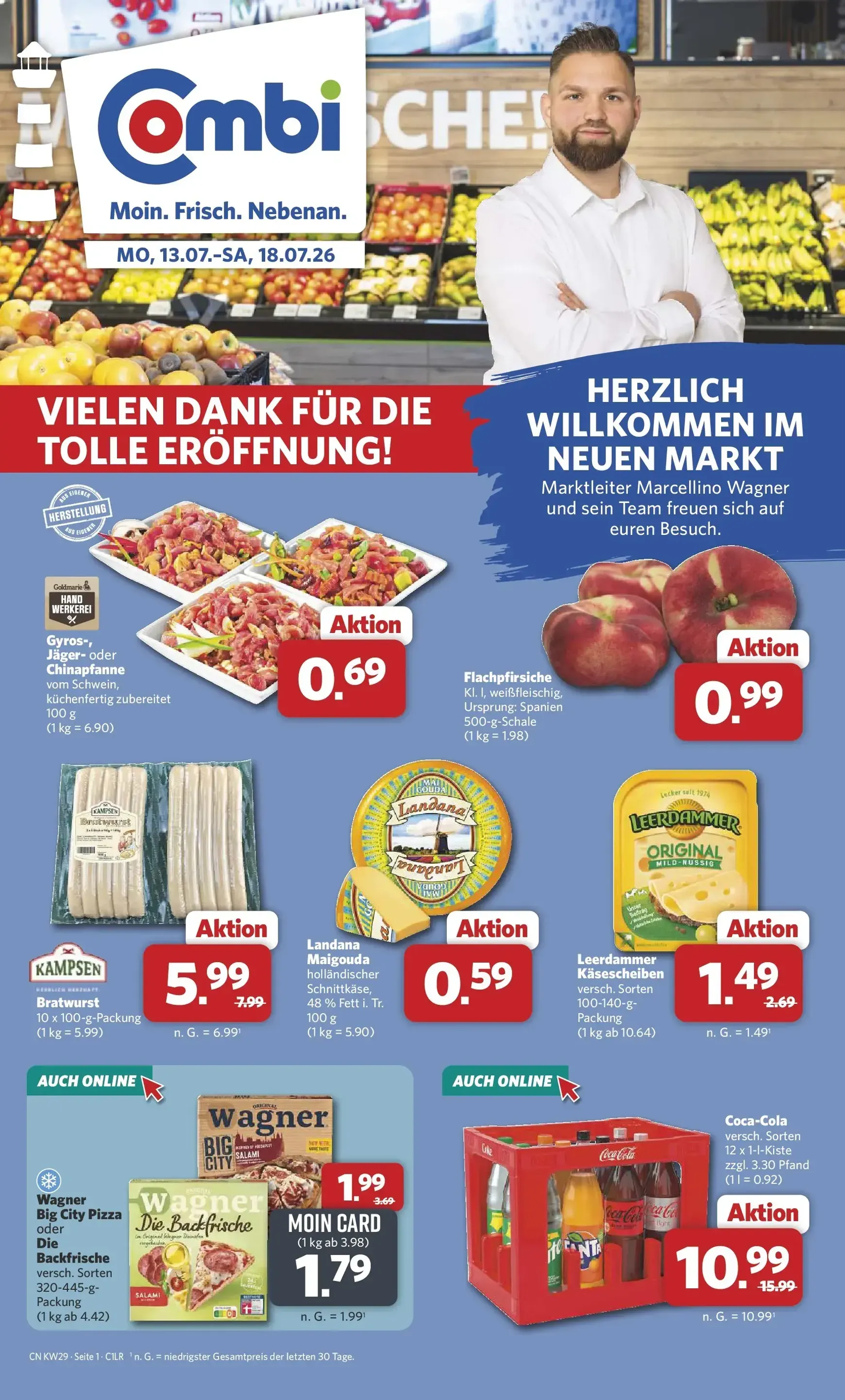 Combi - Neuen Markt Prospekt – von Montag 13.07.2026 bis Samstag 18.07.2026 von 13. Juli bis 18. Juli 2026 - Prospekt seite 1