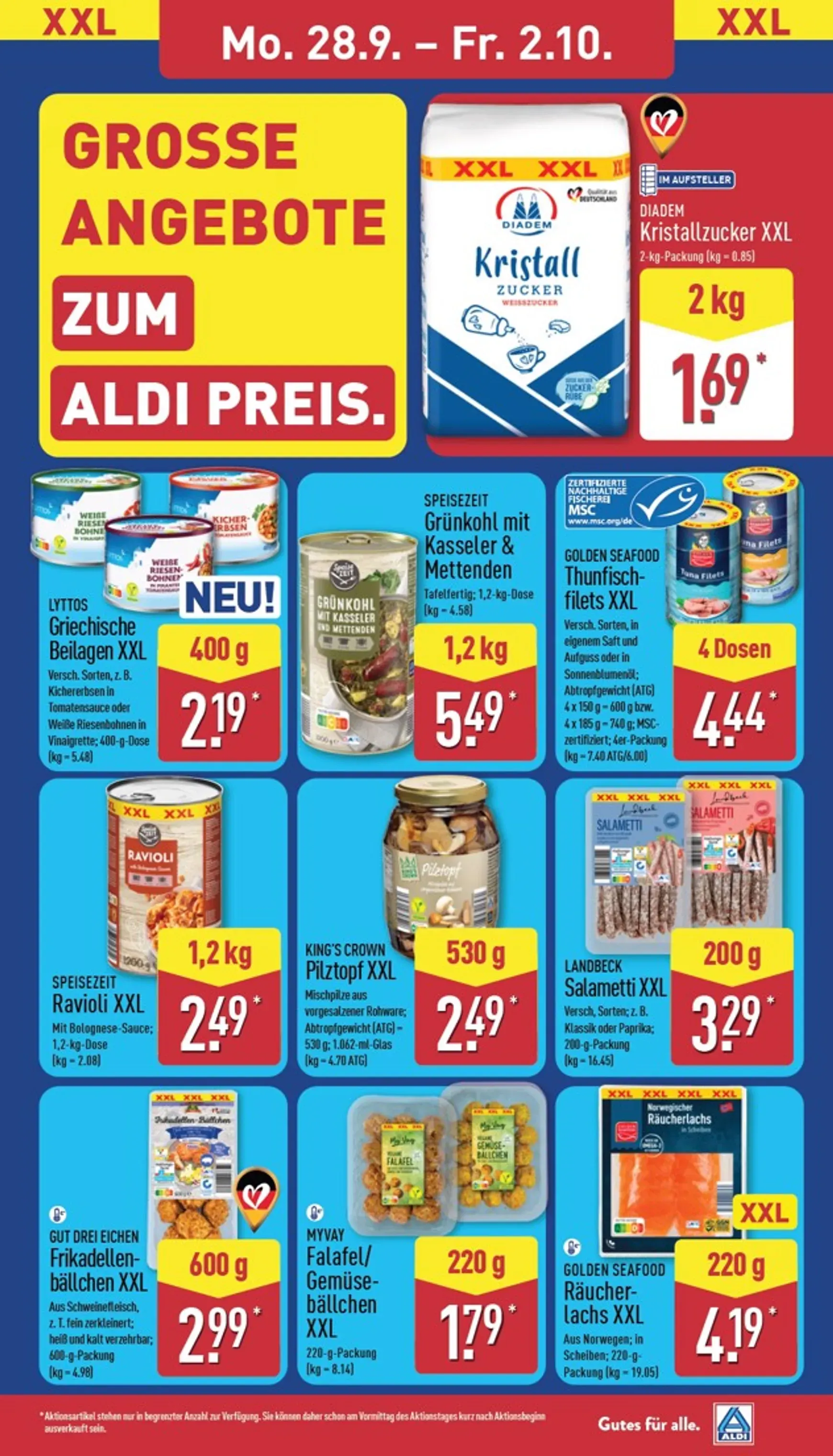 ALDI: XXL Zum Aldi Preis von 28. September bis 2. Oktober 2026 - Prospekt seite 11