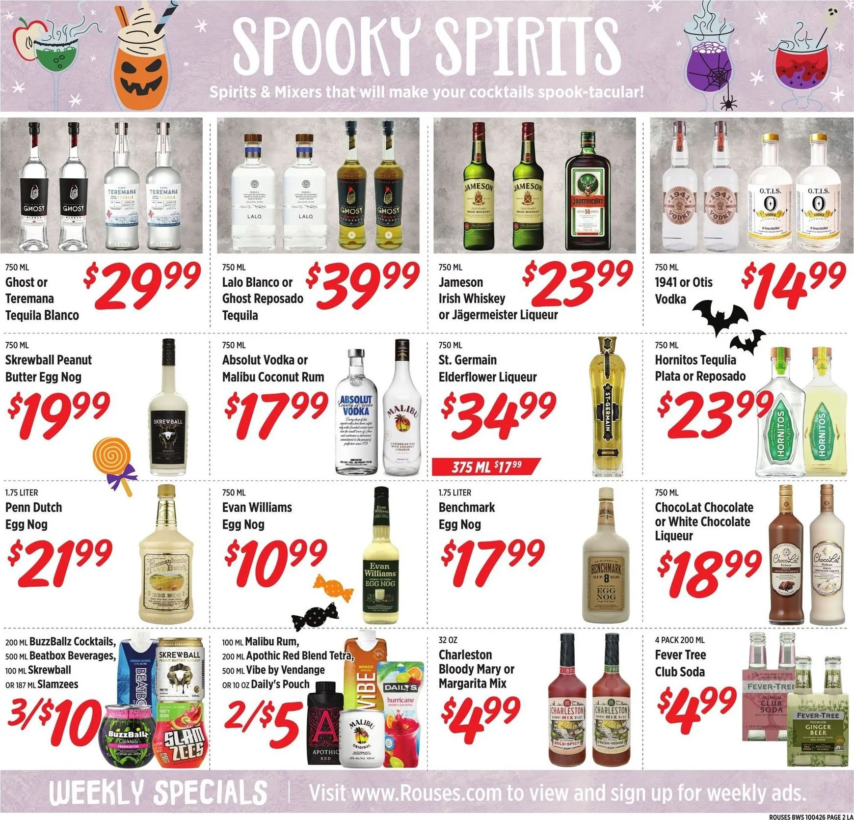 Weekly ad Current Rouses Markets - Drink and Treat leaflet valid from Wednesday 09/30/2026 to Wednesday 11/04/2026 from September 30 to November 4 2026 - Page 2