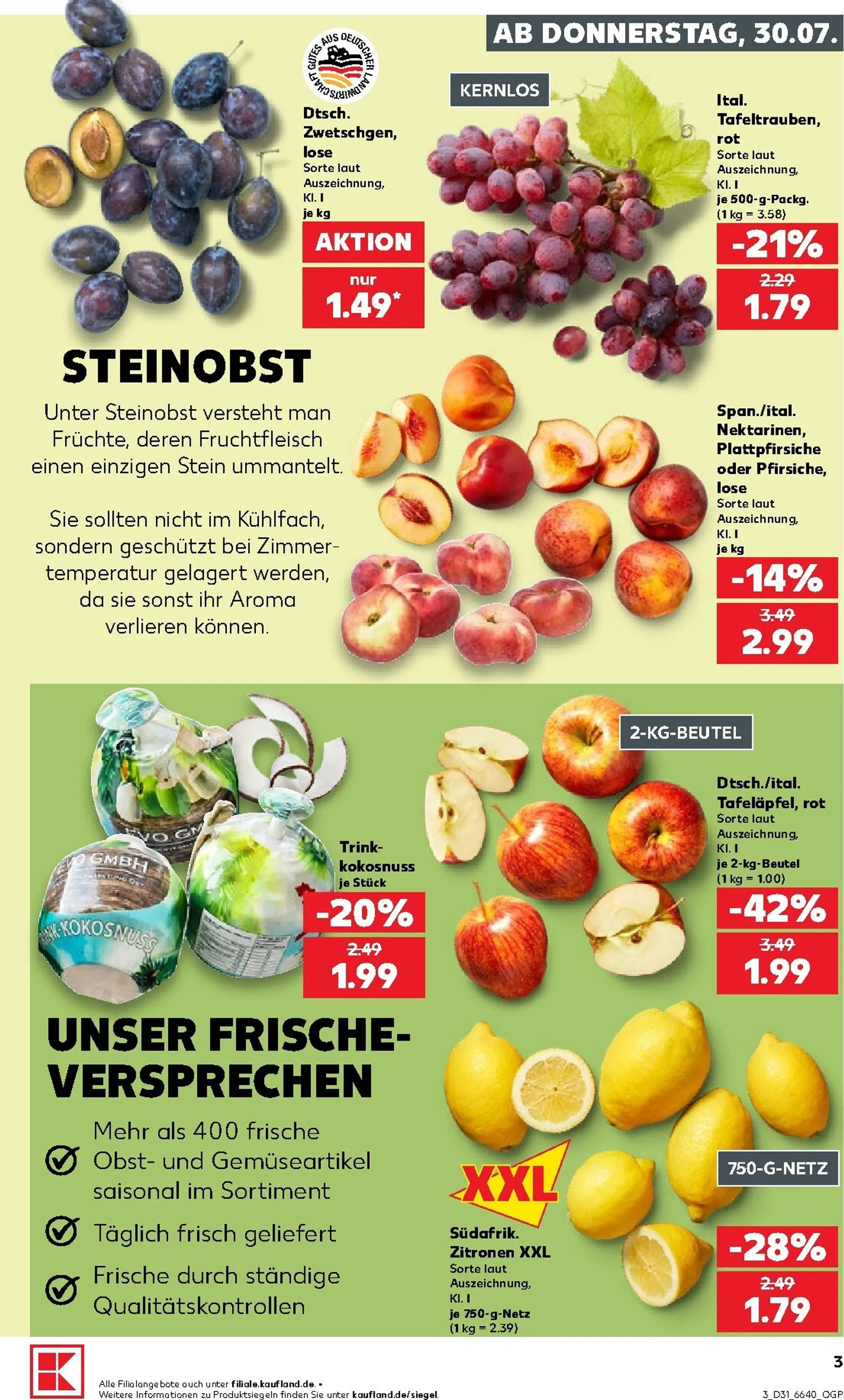 Neuer Kaufland Prospekt – von Donnerstag 30.07.2026 bis Mittwoch 05.08.2026 von 30. Juli bis 5. August 2026 - Prospekt seite 3