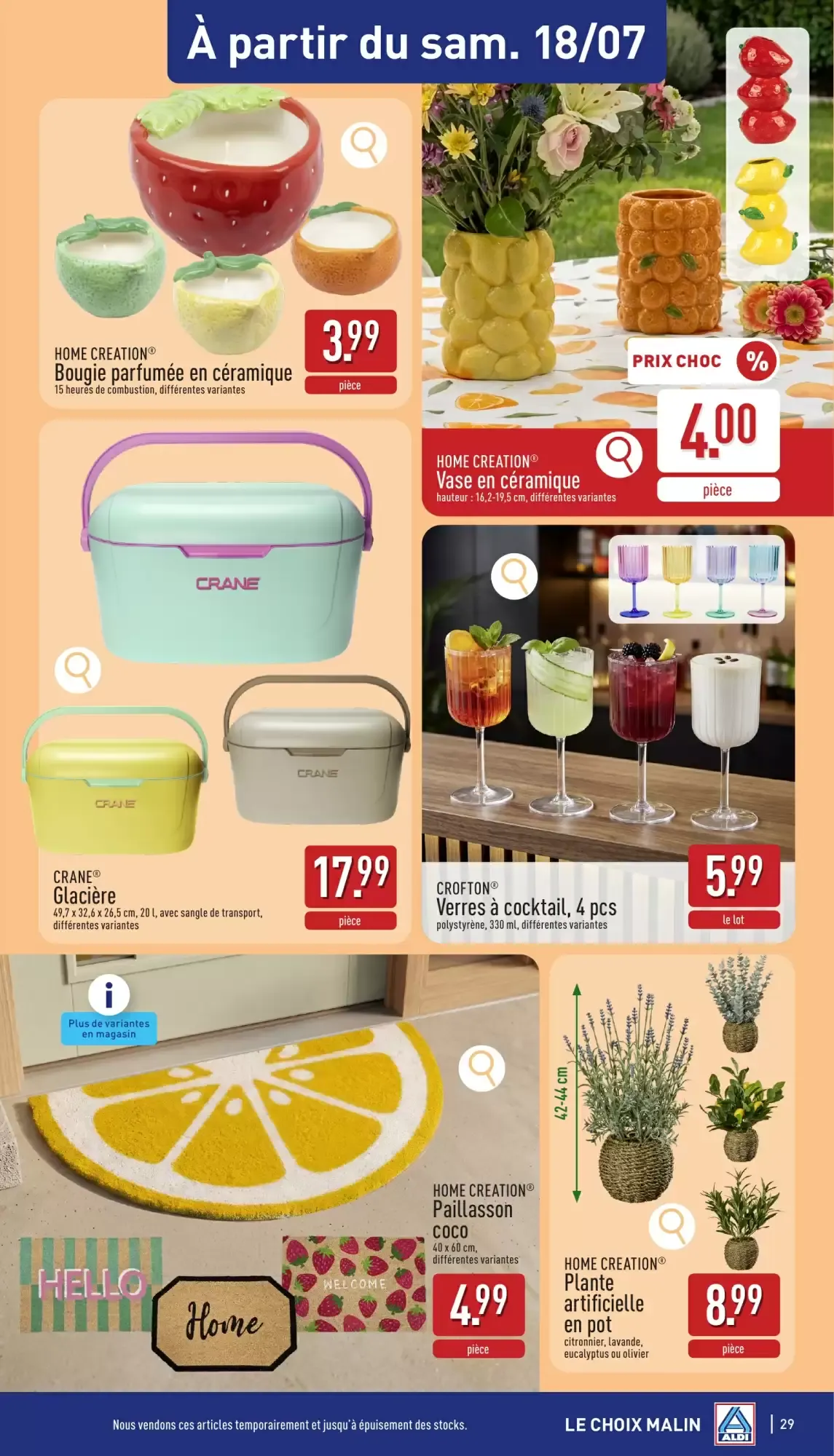 ALDI Dépliant du 13/07 au 18/07 van 13 juli tot 18 juli 2026 - folder pagina 29