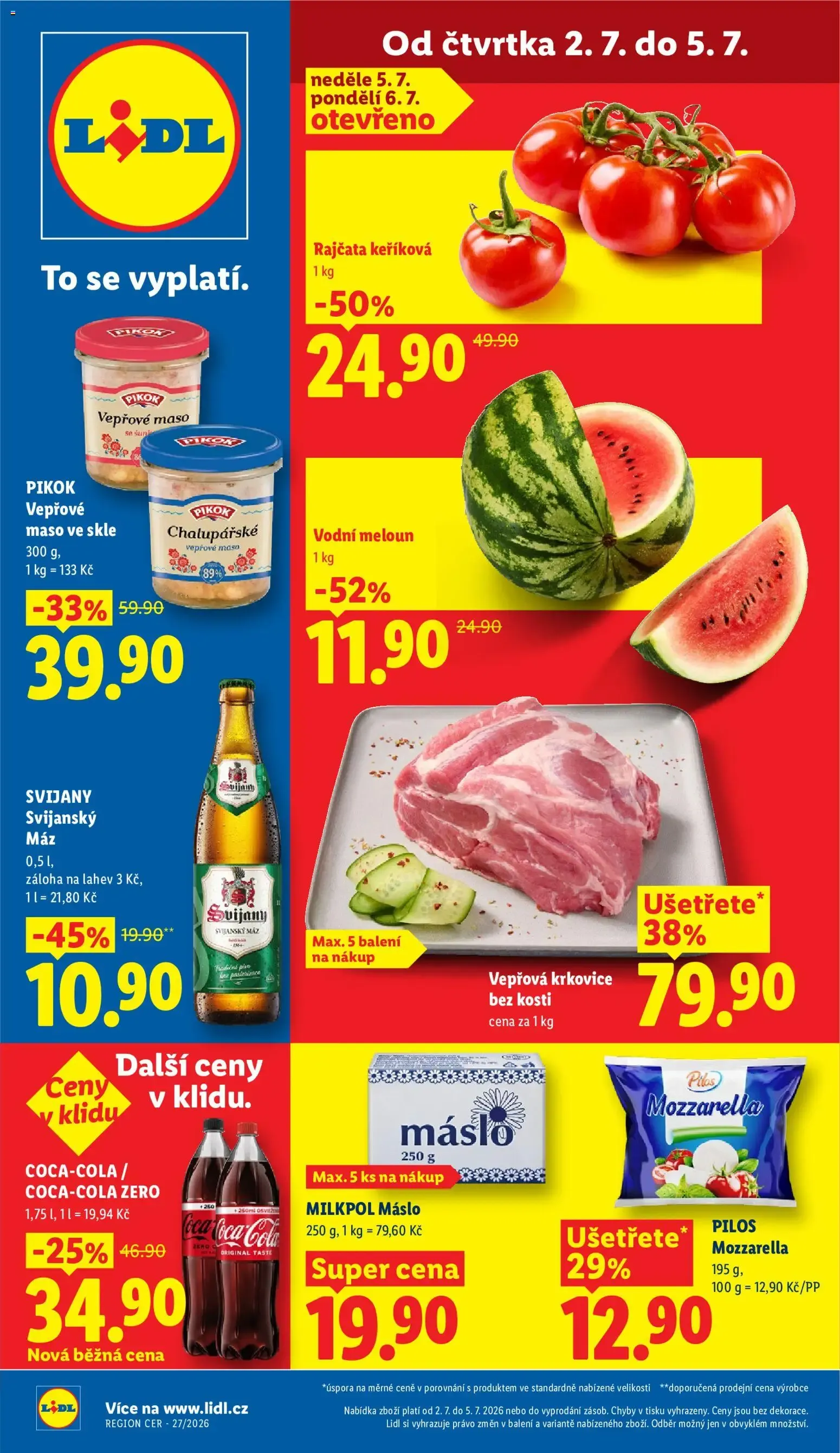 Lidl leták od 02.07.2026 - Nový akční leták - 2. července 5. července 2026 - Page 1