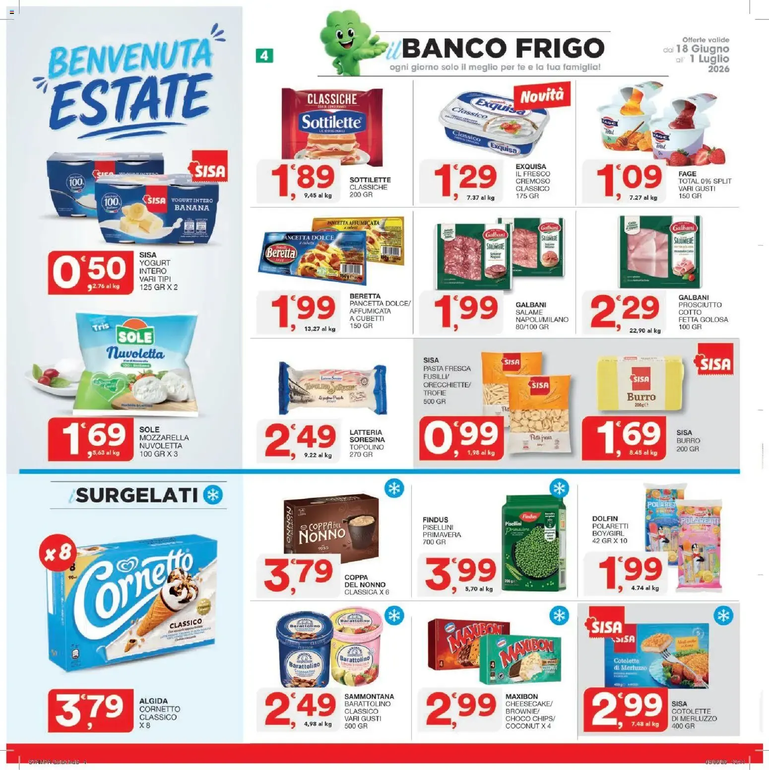Nuovo SISA volantino Quick dal 18/06/2026 > offerte anteprima 🛍️ da 18 giugno a 1 luglio di 2026 - Pagina del volantino 4