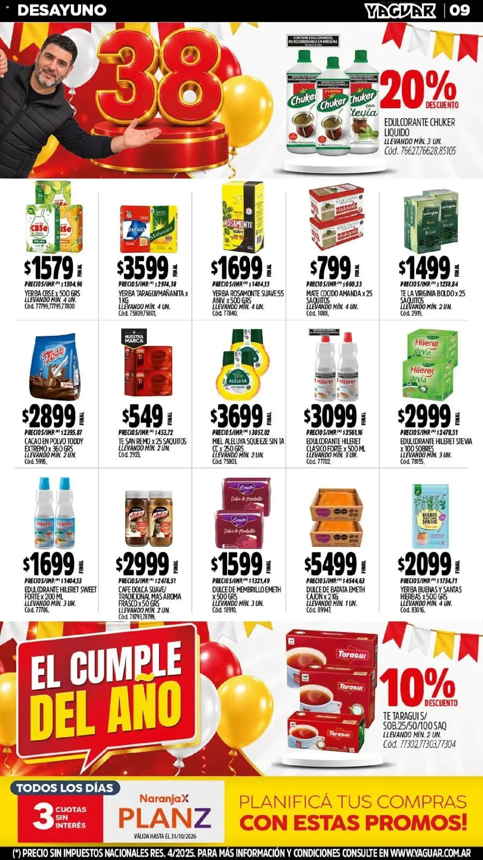 Ofertas de Yaguar - Oferta Semanal Chaco del 19/10/2026 - 24/10/2026 19 de octubre al 24 de octubre 2026 - Página 10 del catálogo