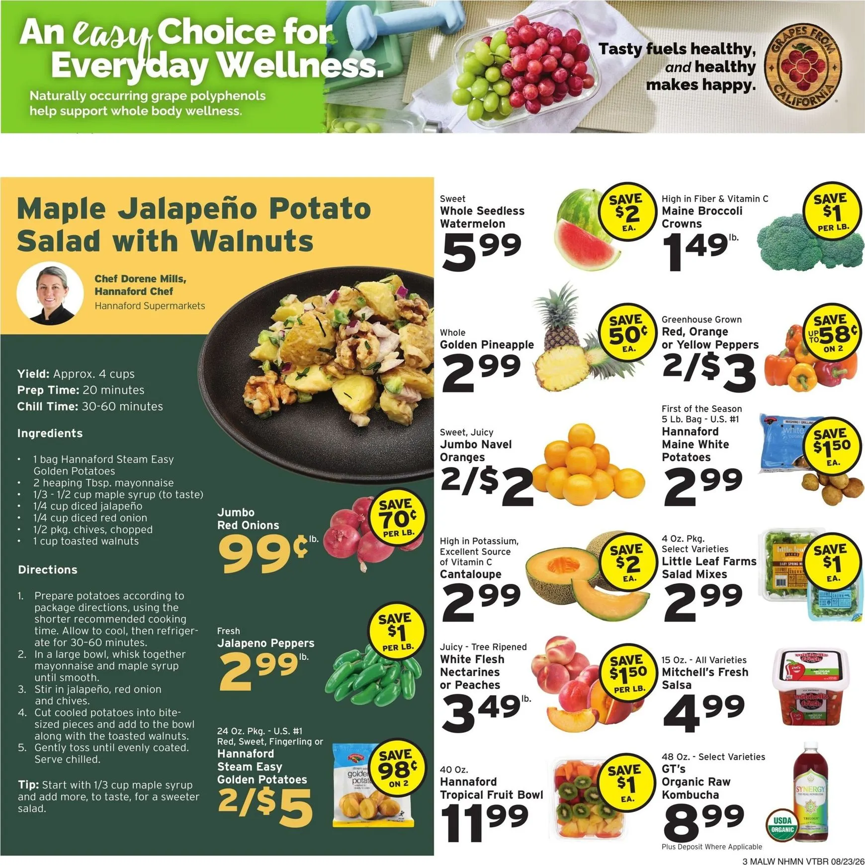Weekly ad Hannaford Savings you can count on. from August 23 to August 29 2026 - Page 3