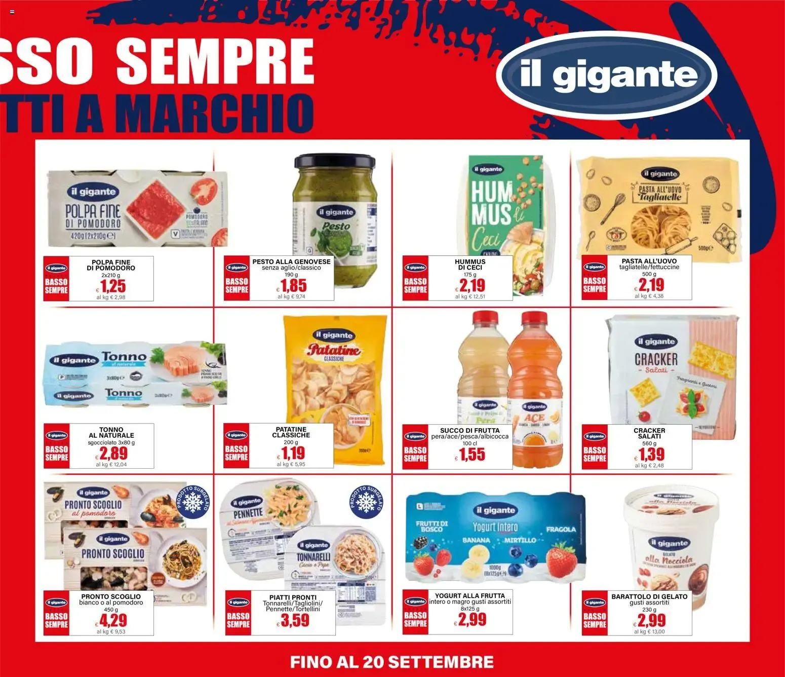 Il Gigante Prezzo Basso Sempre su 1000 prodotti a marchio da 16 luglio a 20 settembre di 2026 - Pagina del volantino 3