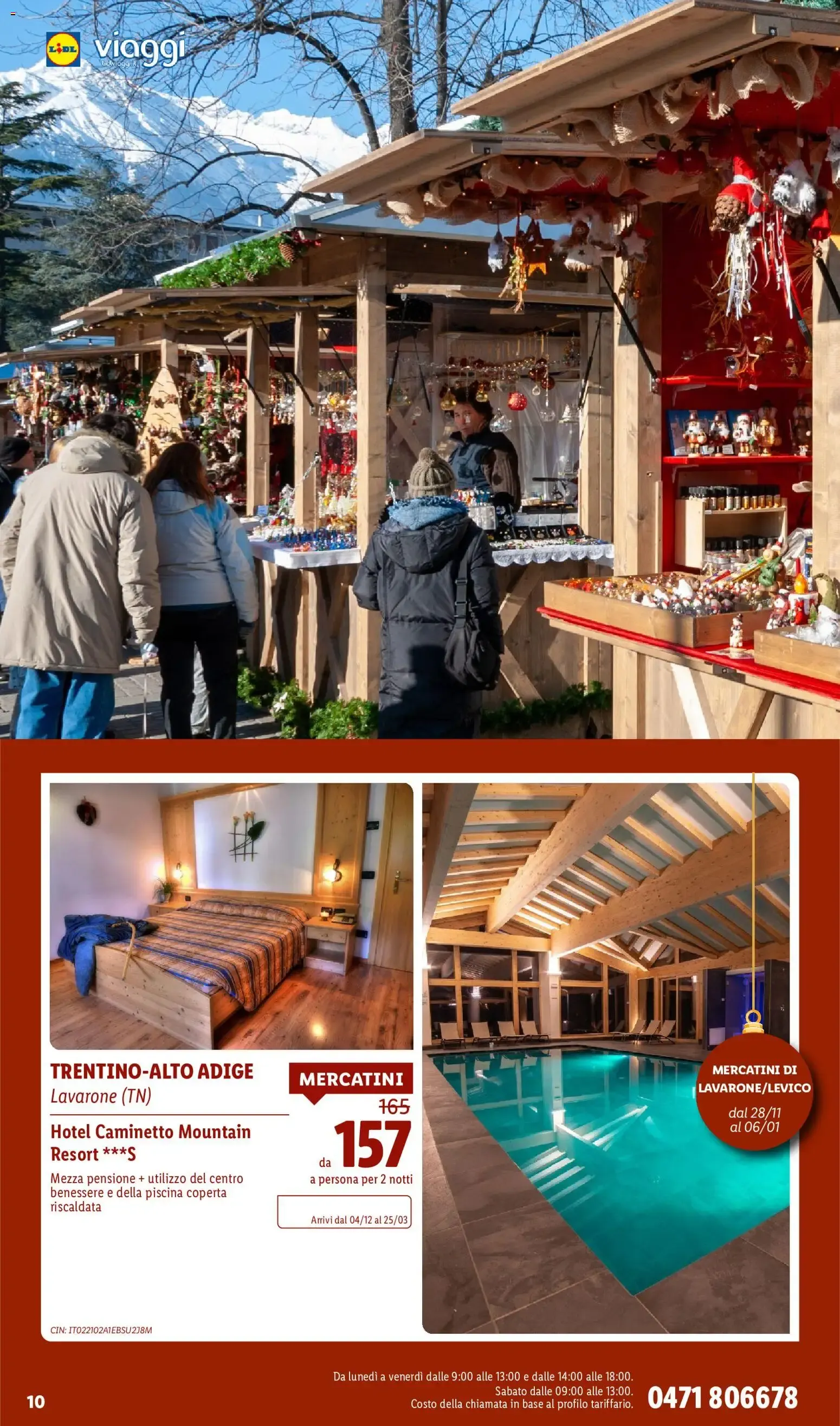 Lidl Viaggi: Mercatini e Wellness da 8 ottobre a 15 dicembre di 2026 - Pagina del volantino 10