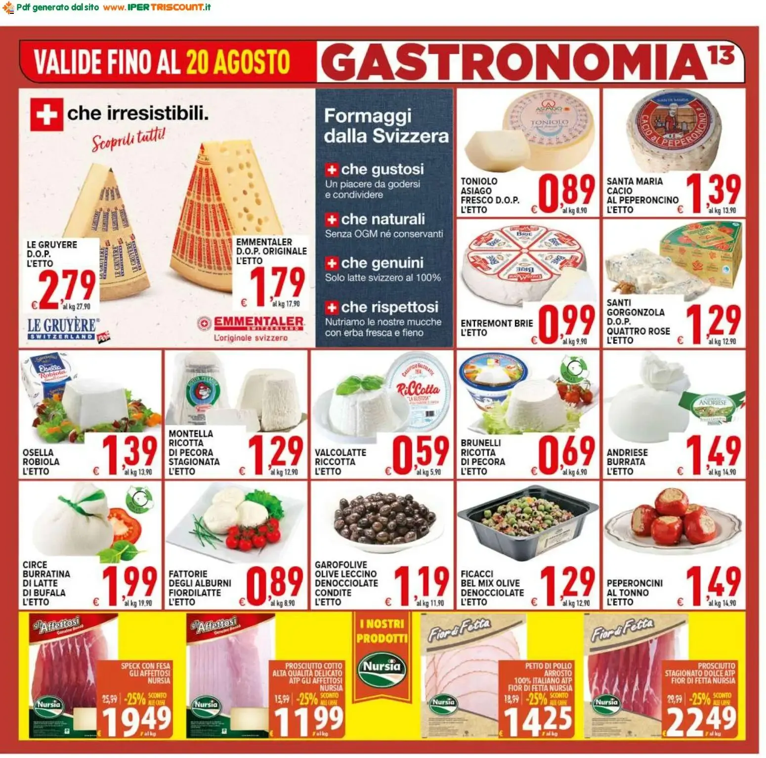 Ipertriscount volantino dal 12/08/2026 - online Offerte da 12 agosto a 20 agosto di 2026 - Pagina del volantino 13