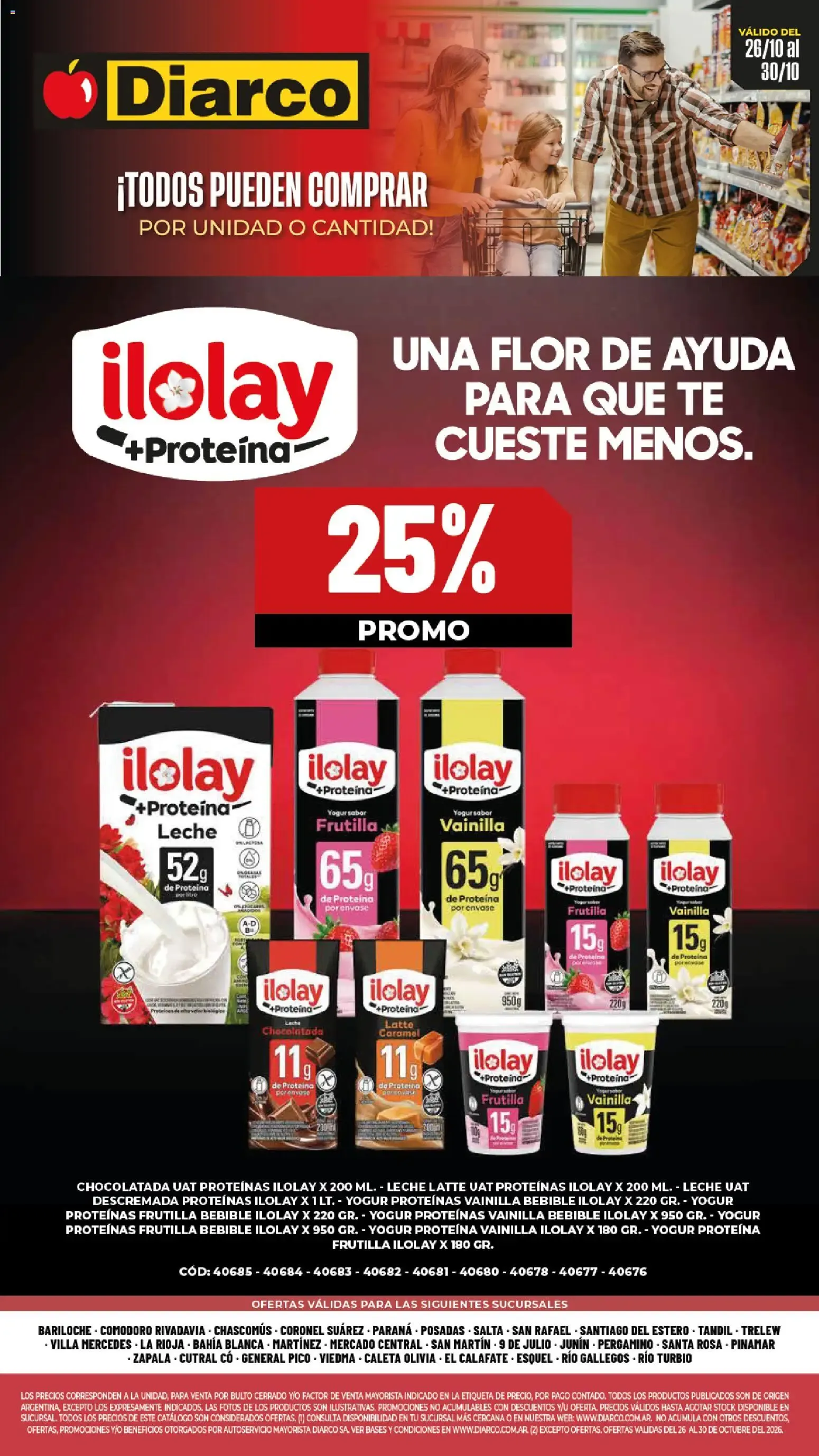 Ofertas de Diarco - ESPECIAL ILOLAY del 26/10/2026 - 30/10/2026 26 de octubre al 30 de octubre 2026 - Página 1 del catálogo