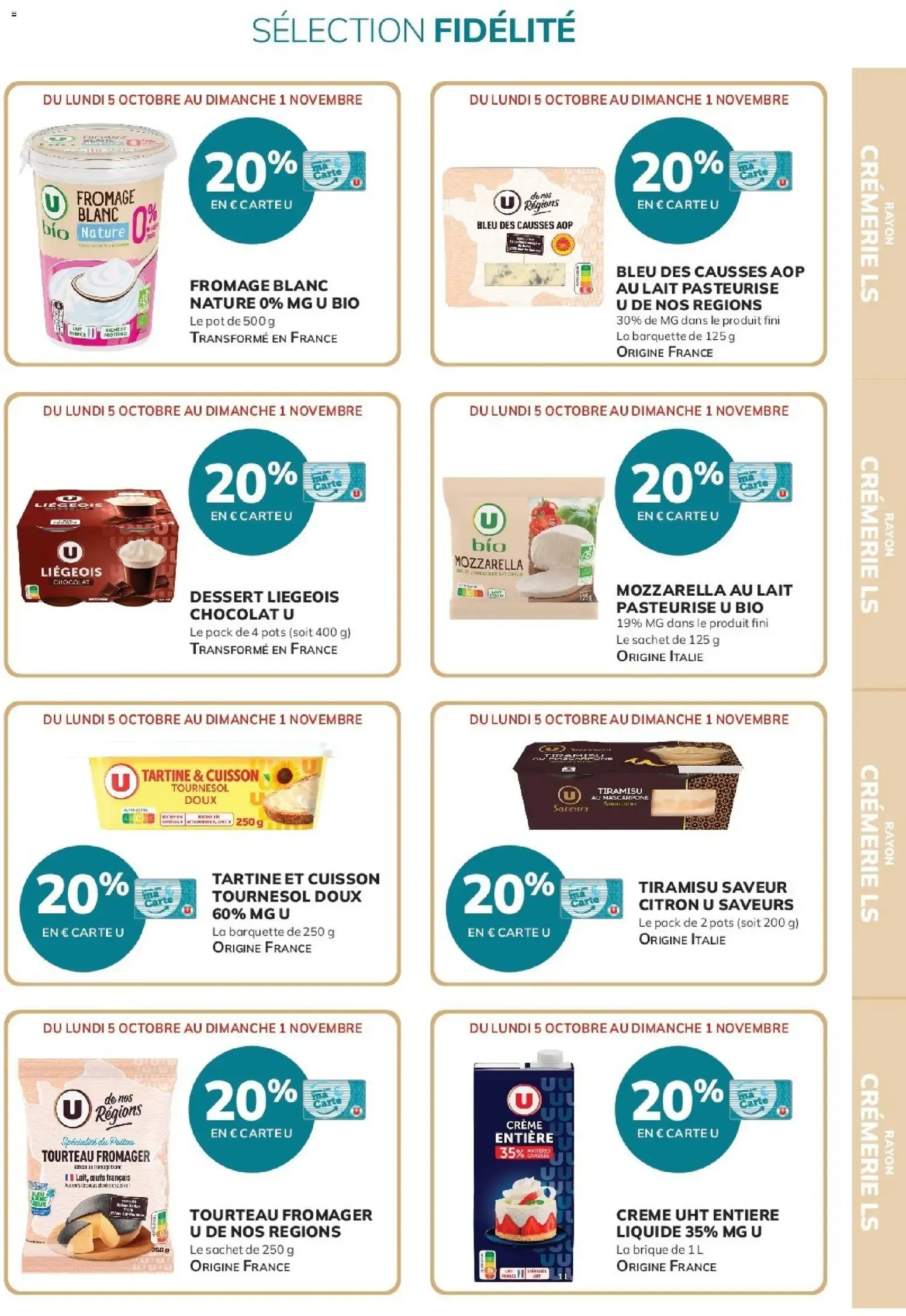 Super U - Ma sélection Carte U Octobre à partir du 05/10/2026 - promo en ligne du 5 octobre au 1 novembre 2026 - Catalogue page 5