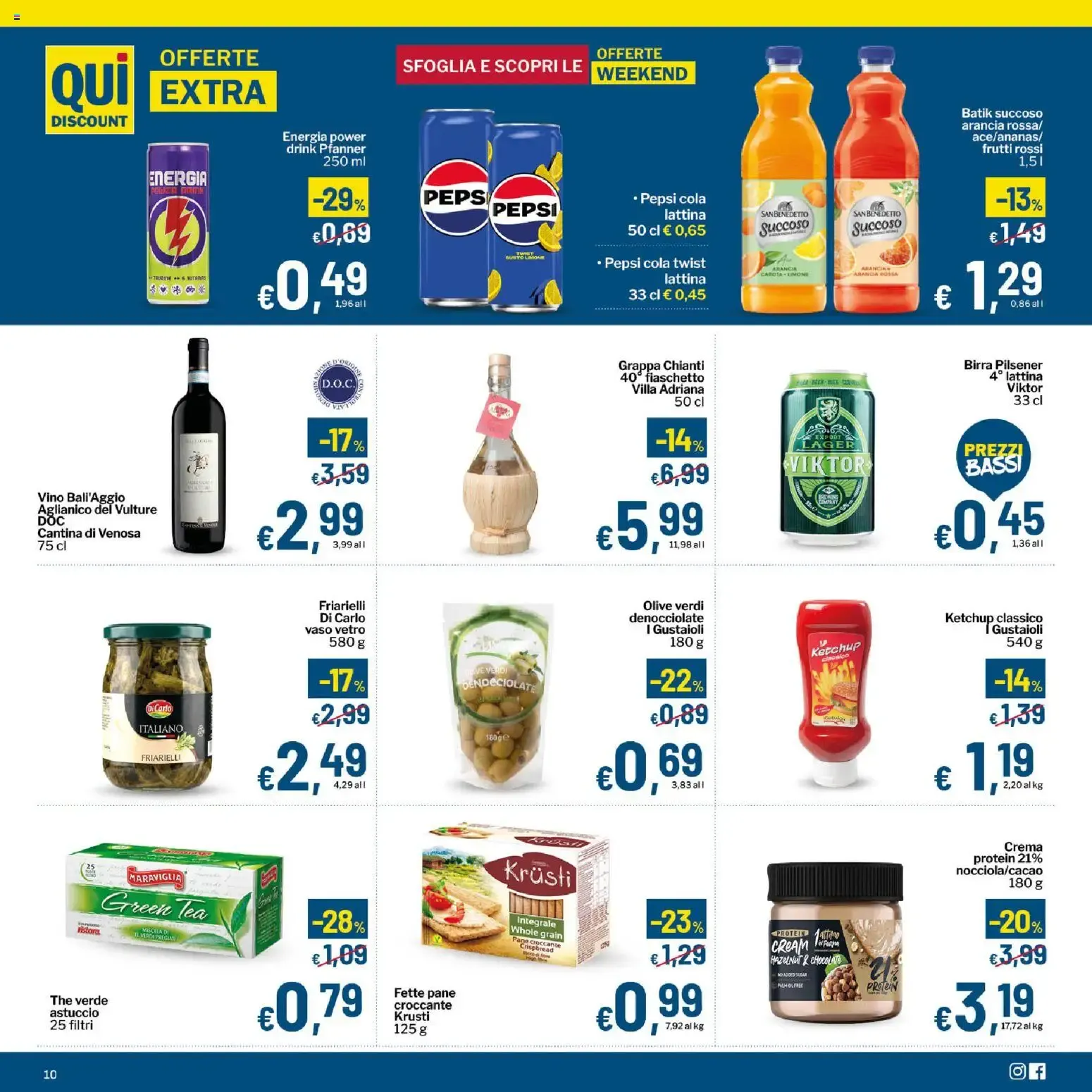Qui Discount volantino dal 22/09/2026 - online Offerte da 22 settembre a 4 ottobre di 2026 - Pagina del volantino 10