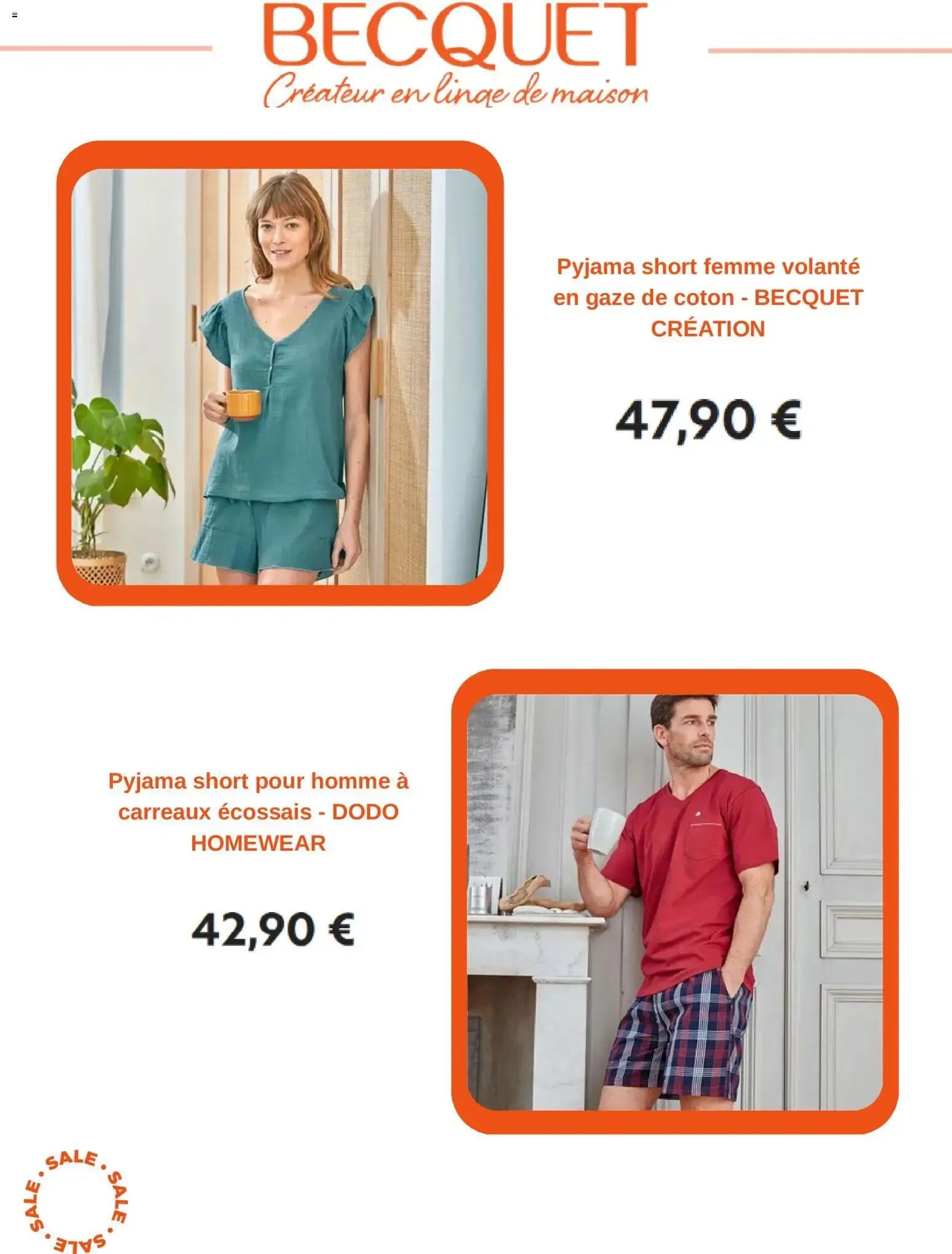 BECQUET Créateur en linge de maison du 11 septembre au 15 octobre 2026 - Catalogue page 5