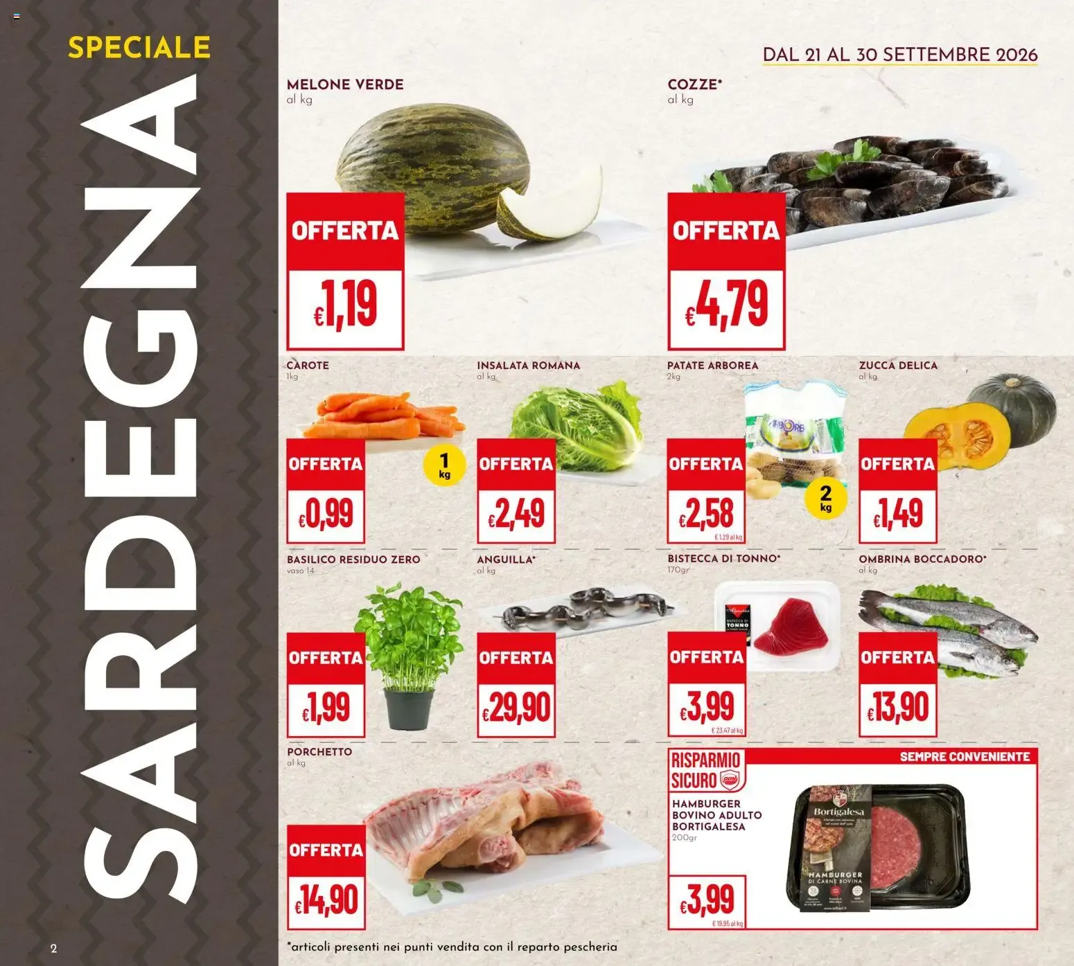 LA SARDEGNA DA GUSTARE da 21 settembre a 30 settembre di 2026 - Pagina del volantino 2