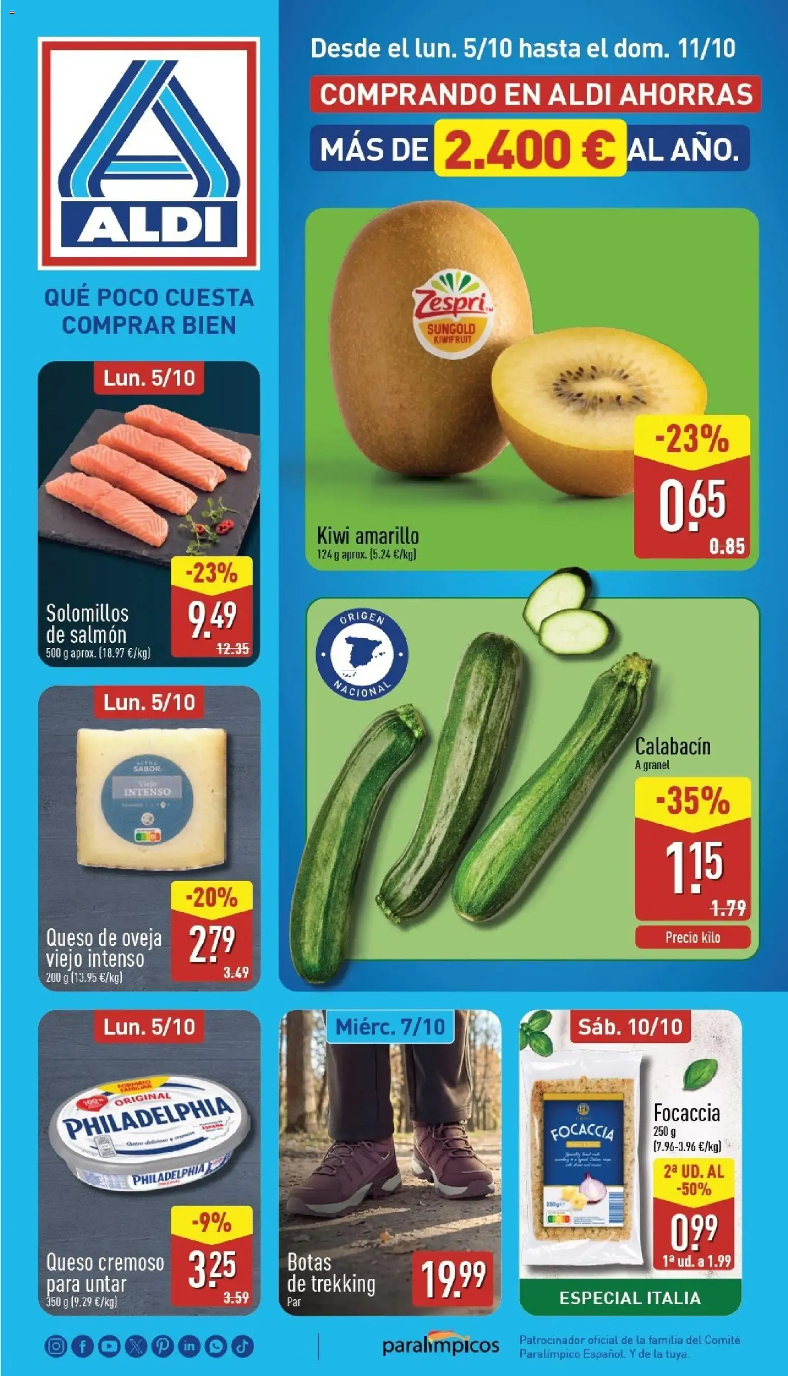 Catálogo de Folleto de ofertas Aldi 5 de octubre al 11 de octubre 2026 - Página 1