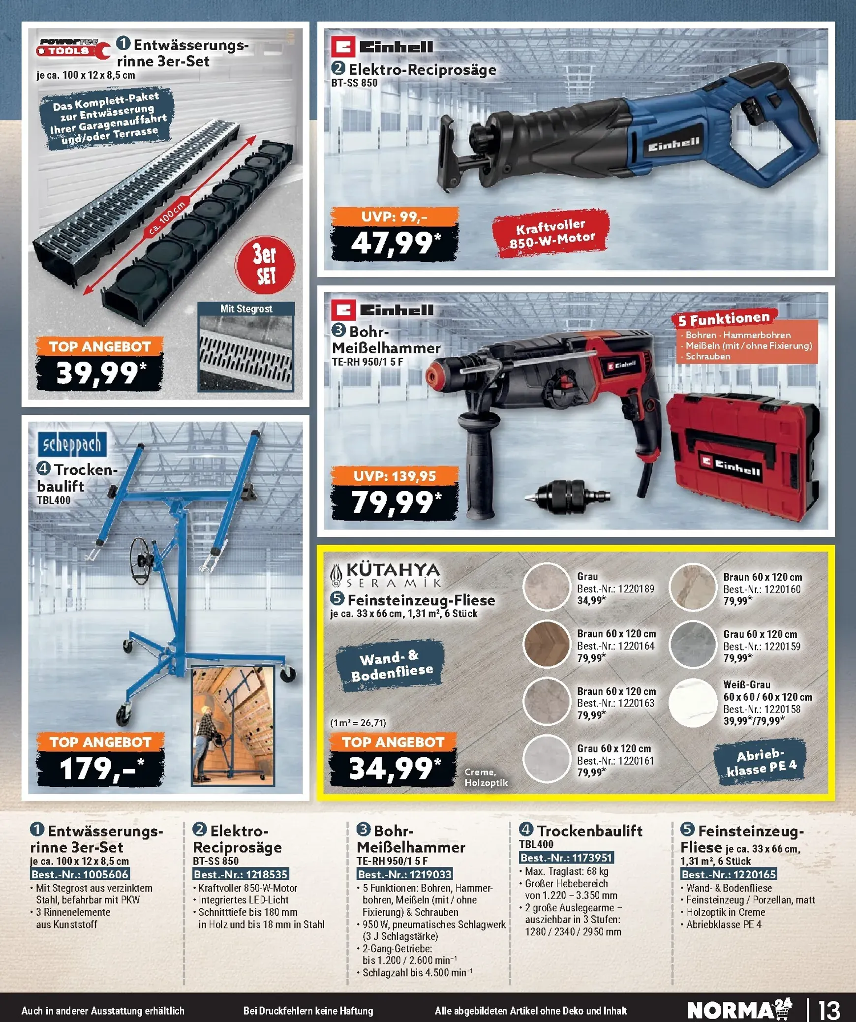 Norma - Bestellmagazin Prospekt – von Mittwoch 01.07.2026 bis Freitag 31.07.2026 von 1. Juli bis 31. Juli 2026 - Prospekt seite 13