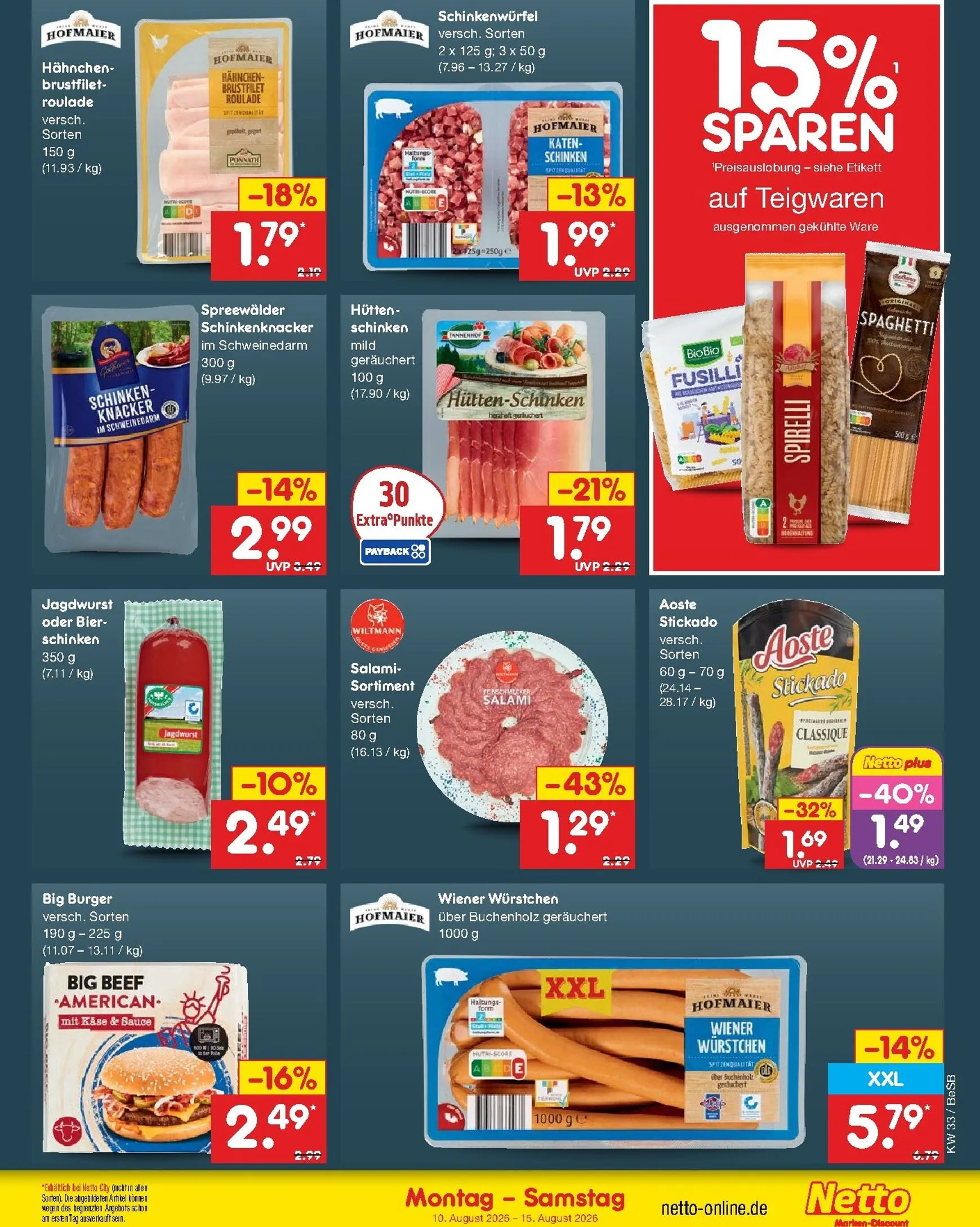 Netto Marken Discount Prospekt nächste Woche – von Montag 10.08.2026 bis Samstag 15.08.2026 von 10. August bis 15. August 2026 - Prospekt seite 18